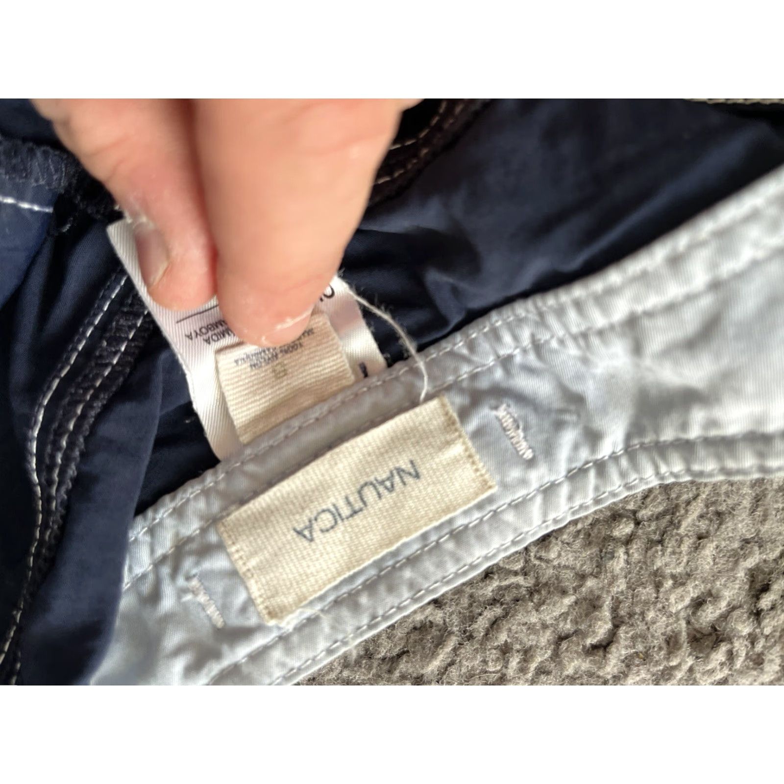 Nautica Nautica Shorts Womens 8 Navy Mid Rise 100% Nylon Microfiber Beach Logo Ladies Size 30" / US 8 / IT 44 - 4 Thumbnail