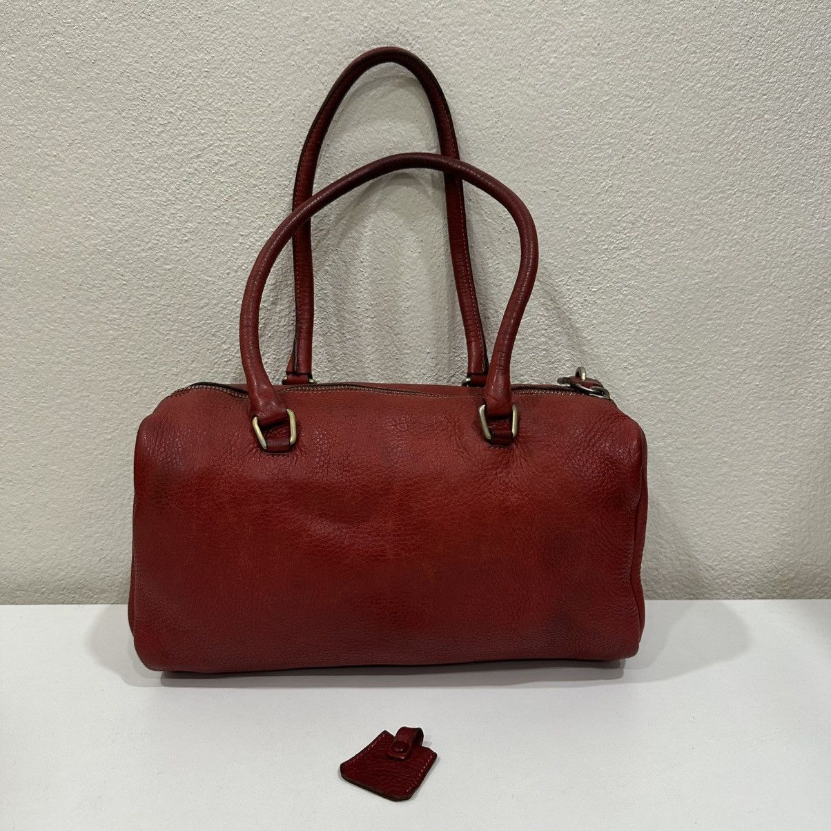 Prada PRADA VITELLO DAINO LEATHER BAULETTO MINI BOSTON BAG Size ONE SIZE - 3 Thumbnail