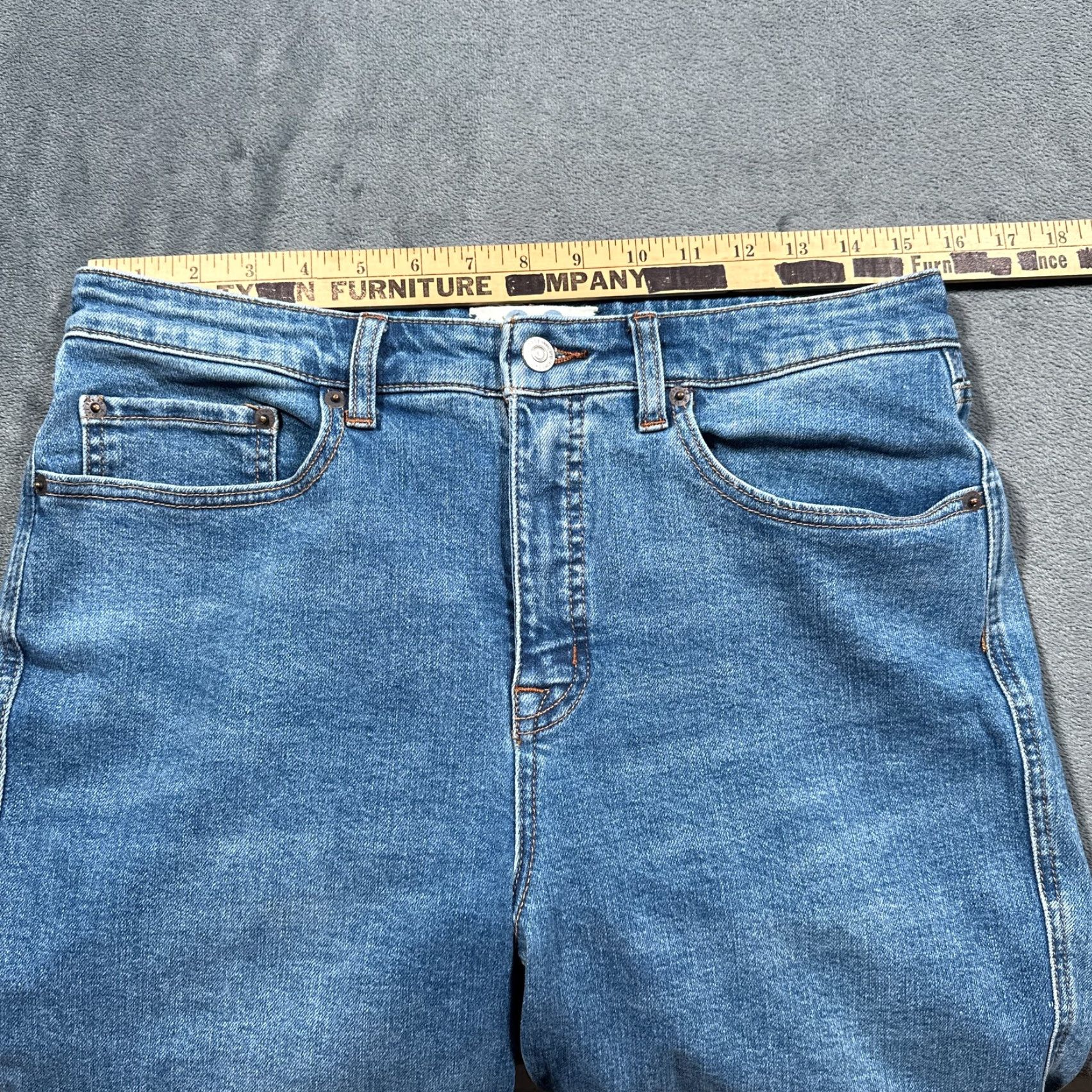 Vintage VINTAGE We The Free Jeans Womens 30 Blue CRVY High Rise Vintage Straight Raw Hem Denim Size 30" / US 8 / IT 44 - 7 Thumbnail