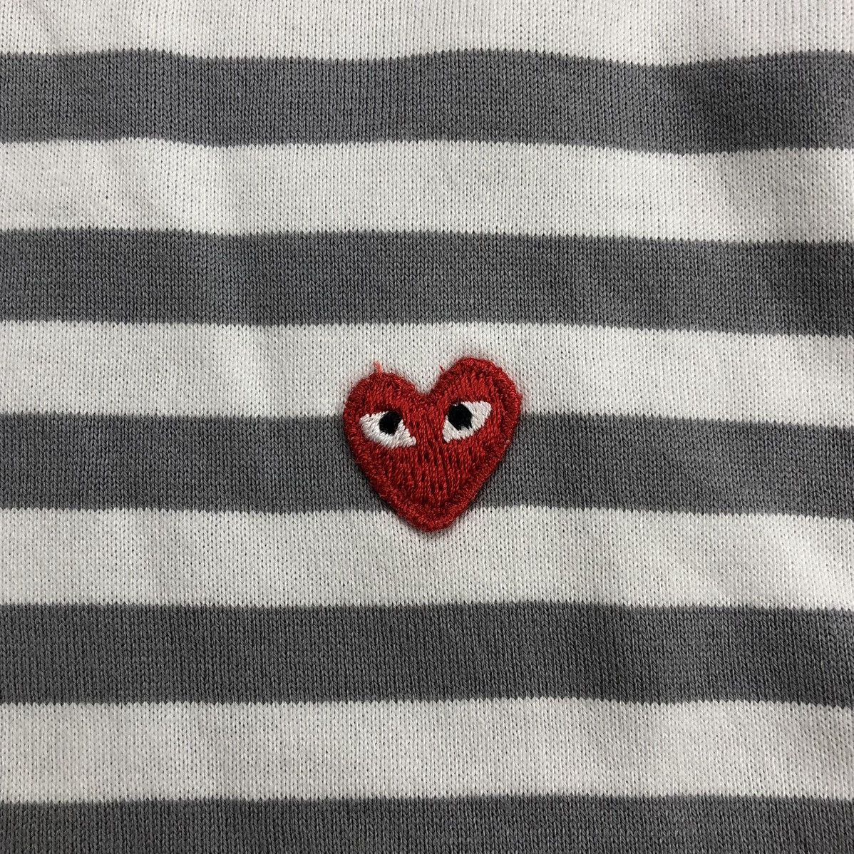 Comme des Garcons PLAY 🇯🇵Vintage Comme des Garçons Play Heart CDG Striped Longsleeve Size US L / EU 52-54 / 3 - 5 Thumbnail