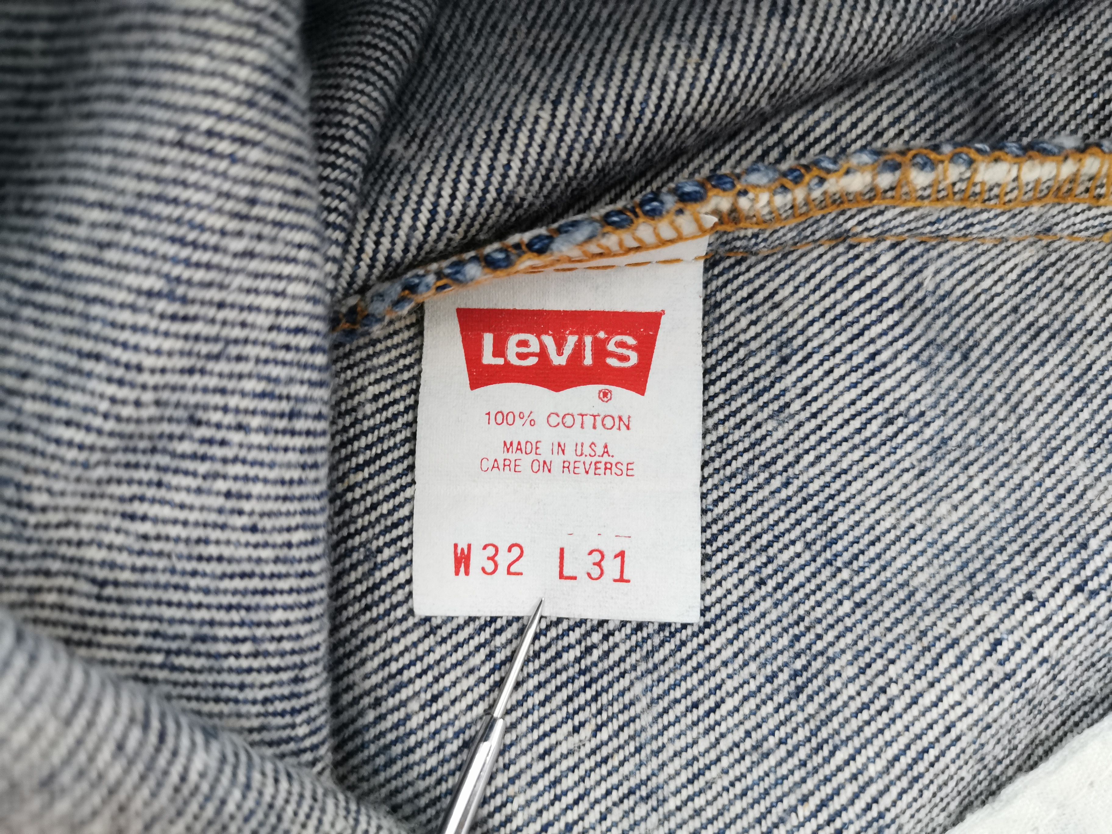 Levi's Vintage 90s Levis Lot 610 Denim Made In USA Size 32/32x31 Size US 32 / EU 48 - 9 Thumbnail