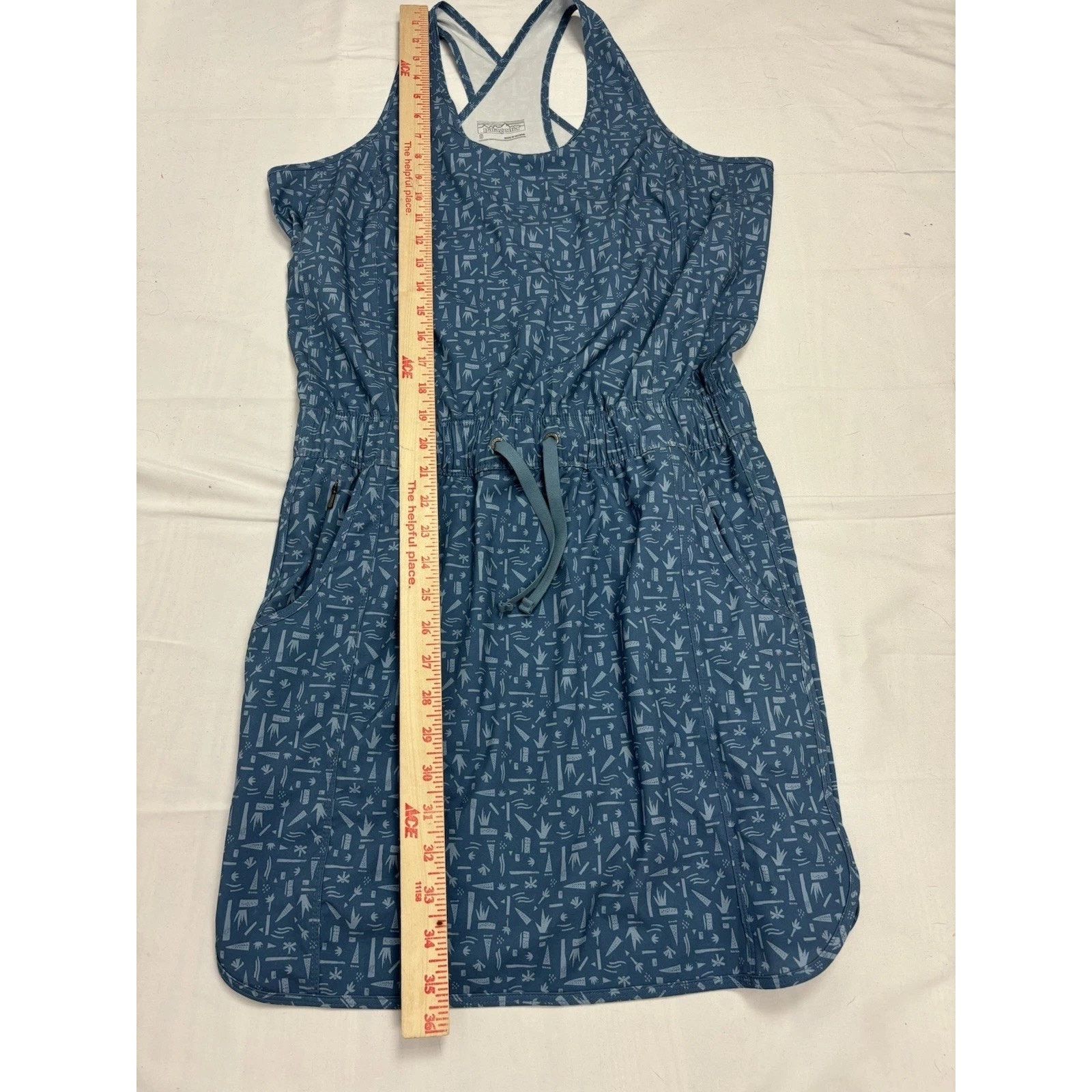 Patagonia Patagonia Sleeveless Tank Dress Drawstring Blue Pockets S Size S / US 4 / IT 40 - 4 Thumbnail