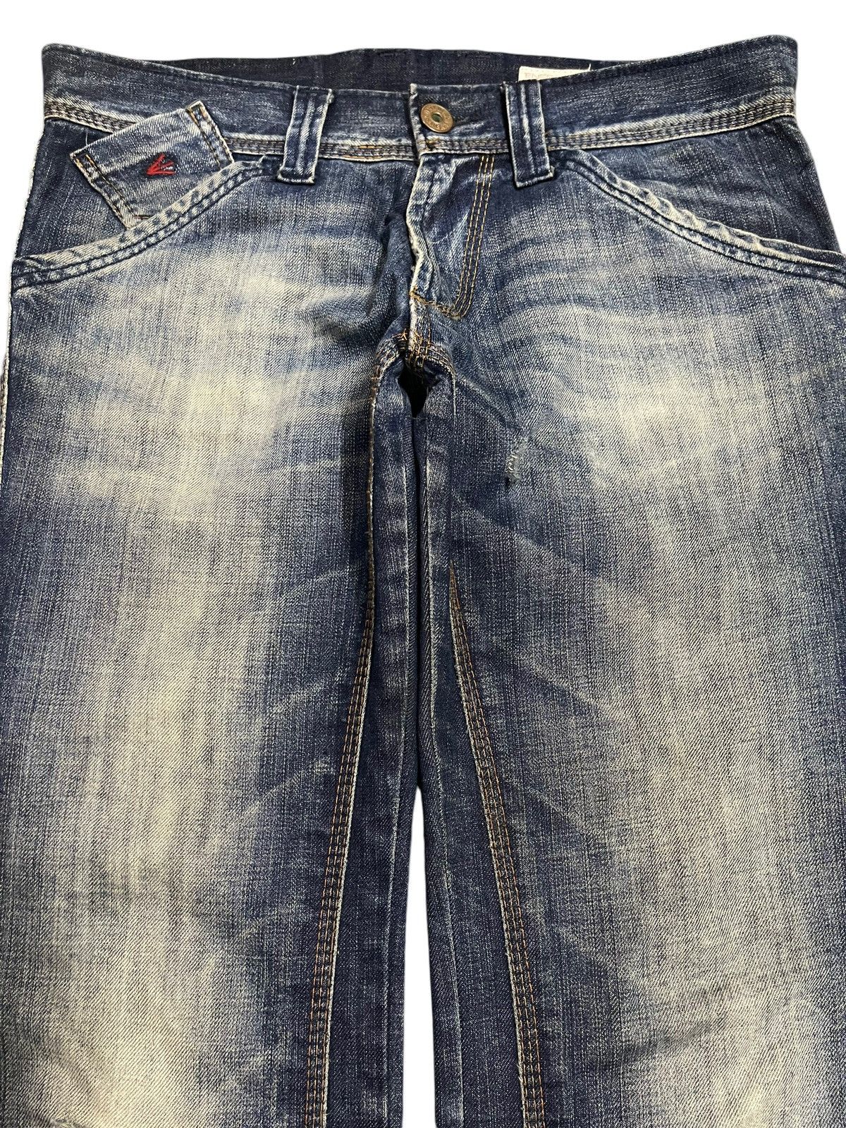 Energie Vintage Japanese Energie Blue Bleached Style Loose Jeans Size US 34 / EU 50 - 3 Thumbnail