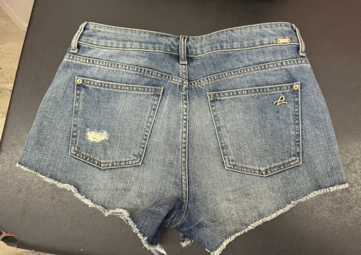 DL1961 DL 1961 Ivy High Rise Premium Denim Shorts Distressed Sz 28 Size 28" / US 6 / IT 42 - 5 Thumbnail