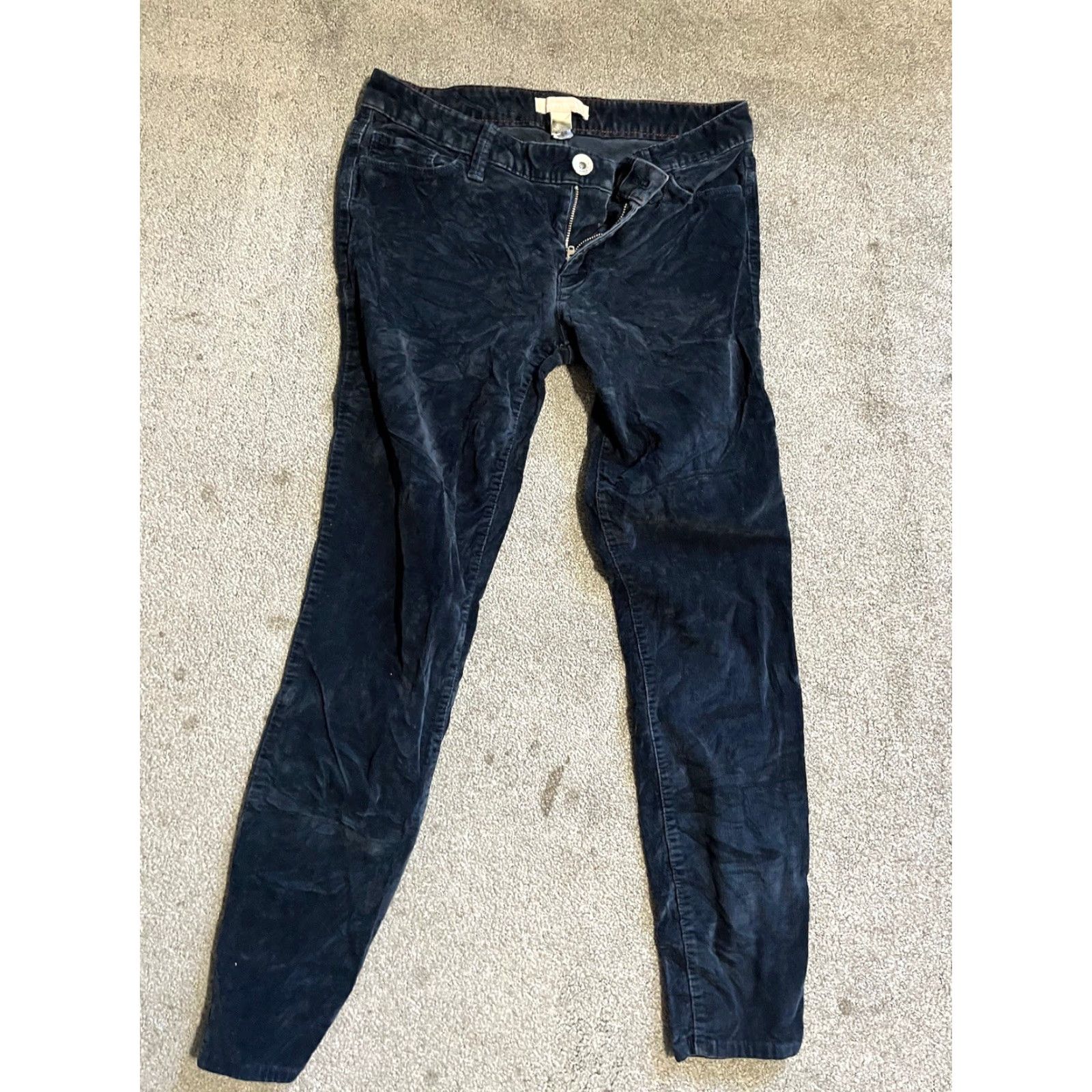 Banana Republic Banana Republic Dress Pants Corduroy Navy Cotton Blend Skinny Pants Women Size 27 Regular Inseam 28 XS? Size 27" / US 4 / IT 40 - 2 Thumbnail