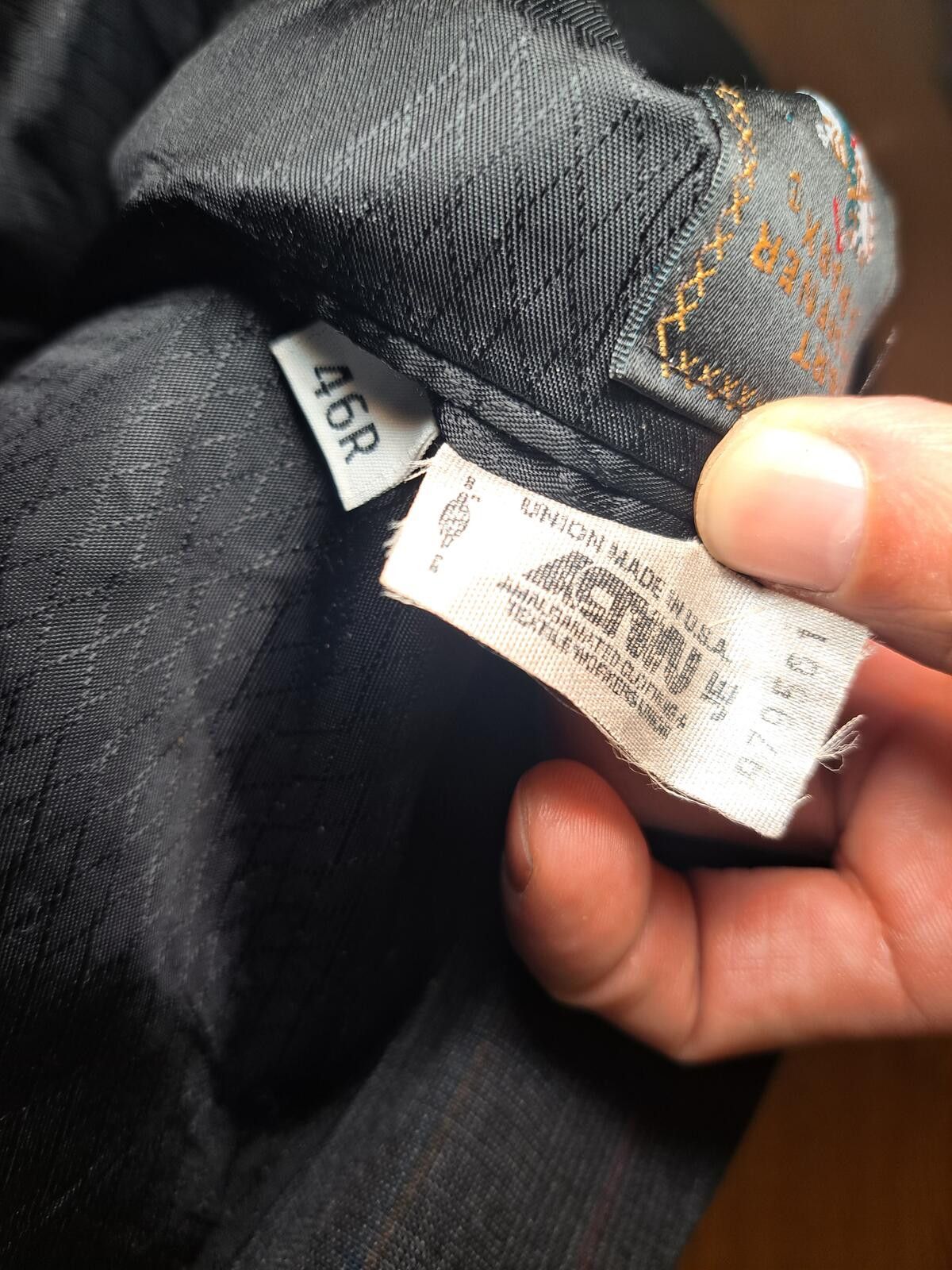 Hart Schaffner Marx Hart Schaffner Marx Sport Coat Mens 46R Gray Glen Plaid Size 46R - 3 Thumbnail