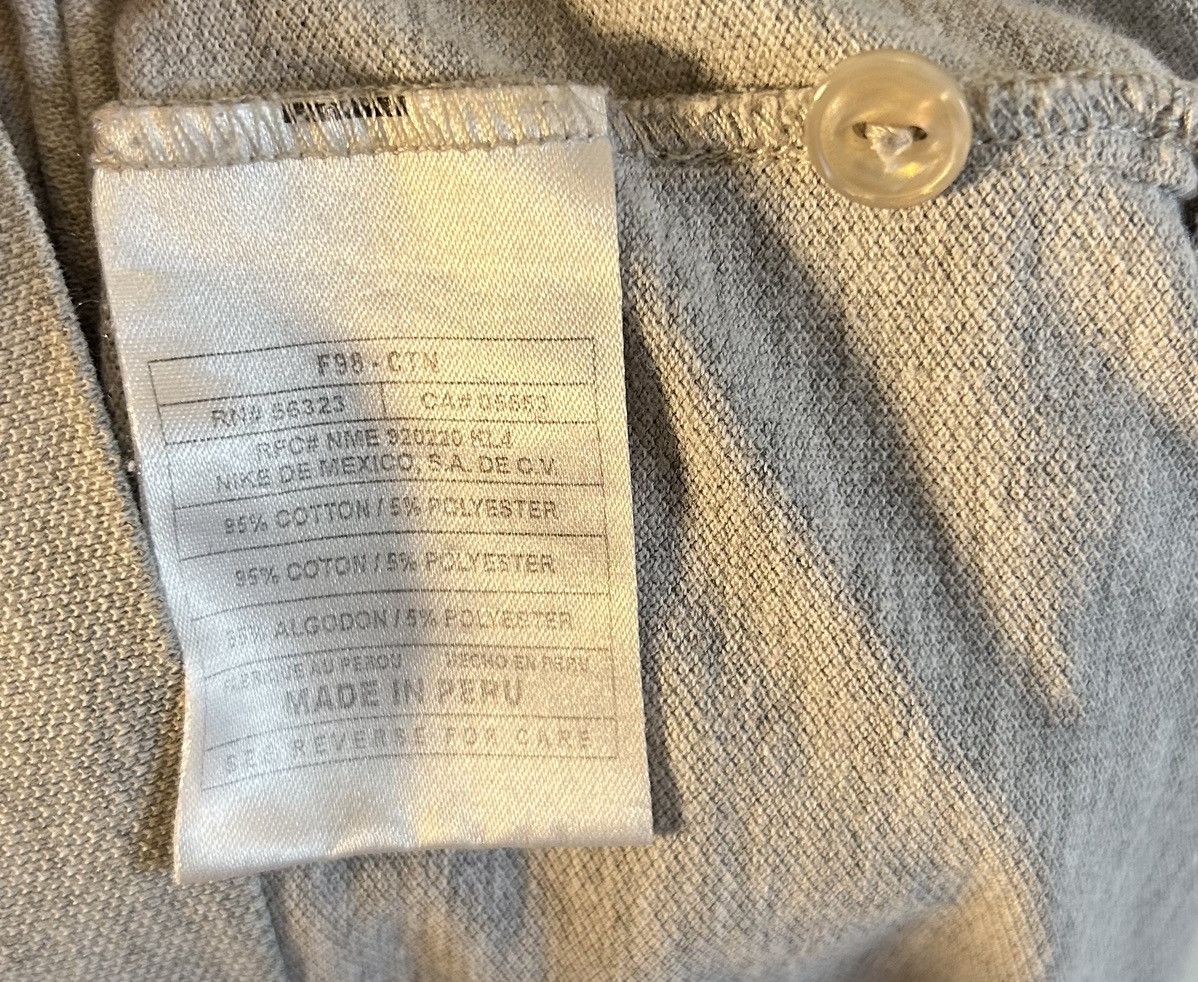 Nike Vintage Y2K 90s Nike Center Swoosh Polo Shirt Men's M Gray Size US M / EU 48-50 / 2 - 11 Thumbnail
