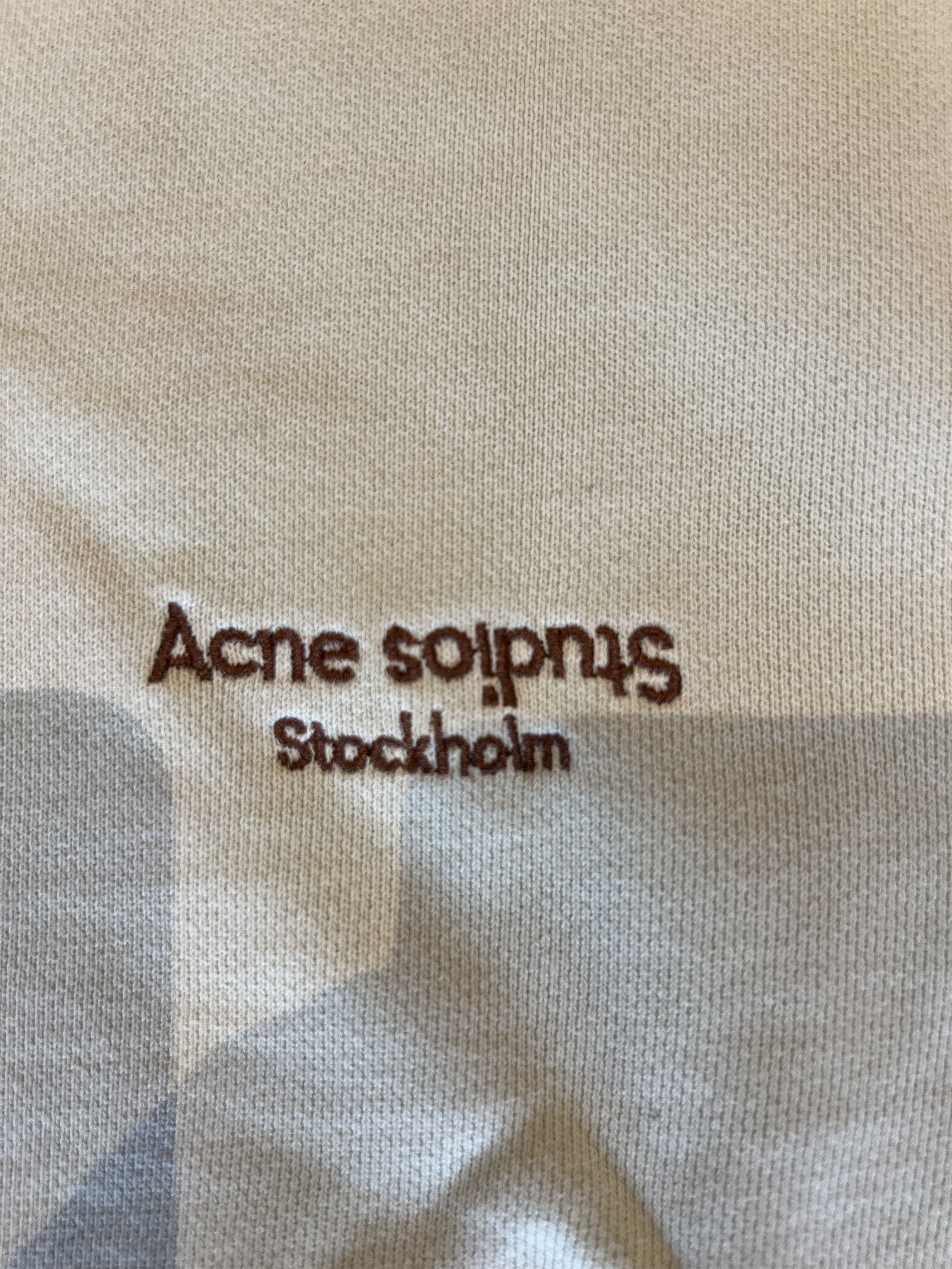 Acne Studios 💚 Acne Studios Embroidered Lime Green Crewneck Medium NEW Size US M / EU 48-50 / 2 - 5 Thumbnail