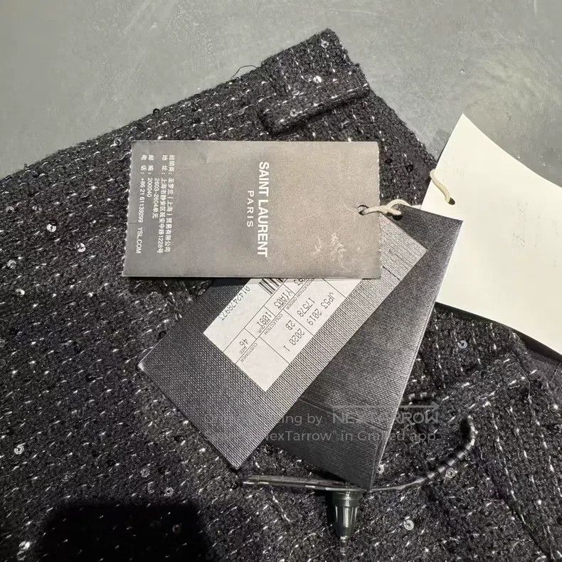 Saint Laurent Paris Saint Laurent Paris Sequined Dress Pants Size US 30 / EU 46 - 4 Thumbnail