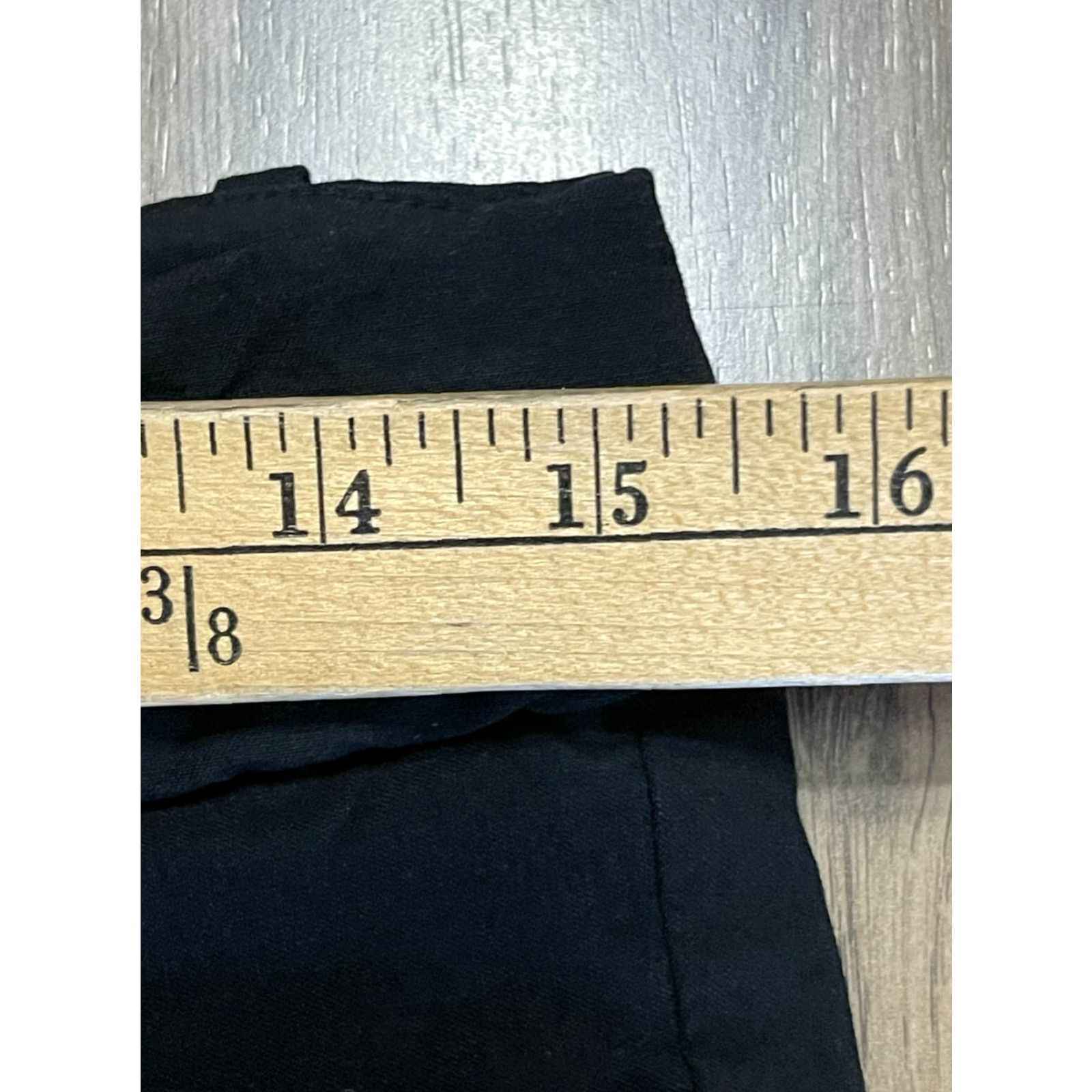 Vintage The Limited Pants Women's 8 Black Dress Pants Capris Exact Stretch Straight Inseam 22 in Regular Front Flat Stretch Size 30" / US 8 / IT 44 - 3 Thumbnail