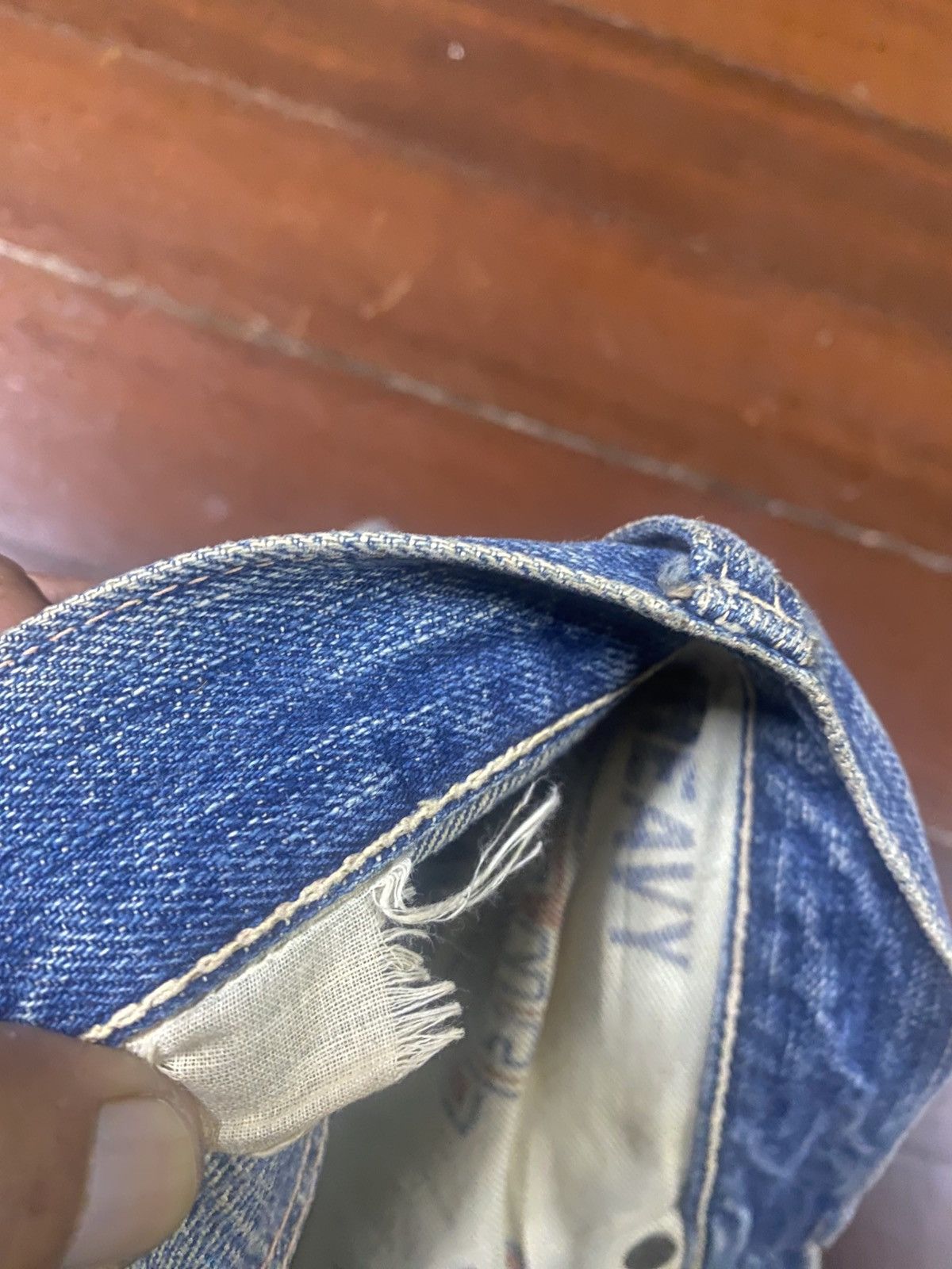 Sugar Cane Rare Sugar Cane Aloha distressed rework Selvedge Denim Size US 31 - 9 Thumbnail