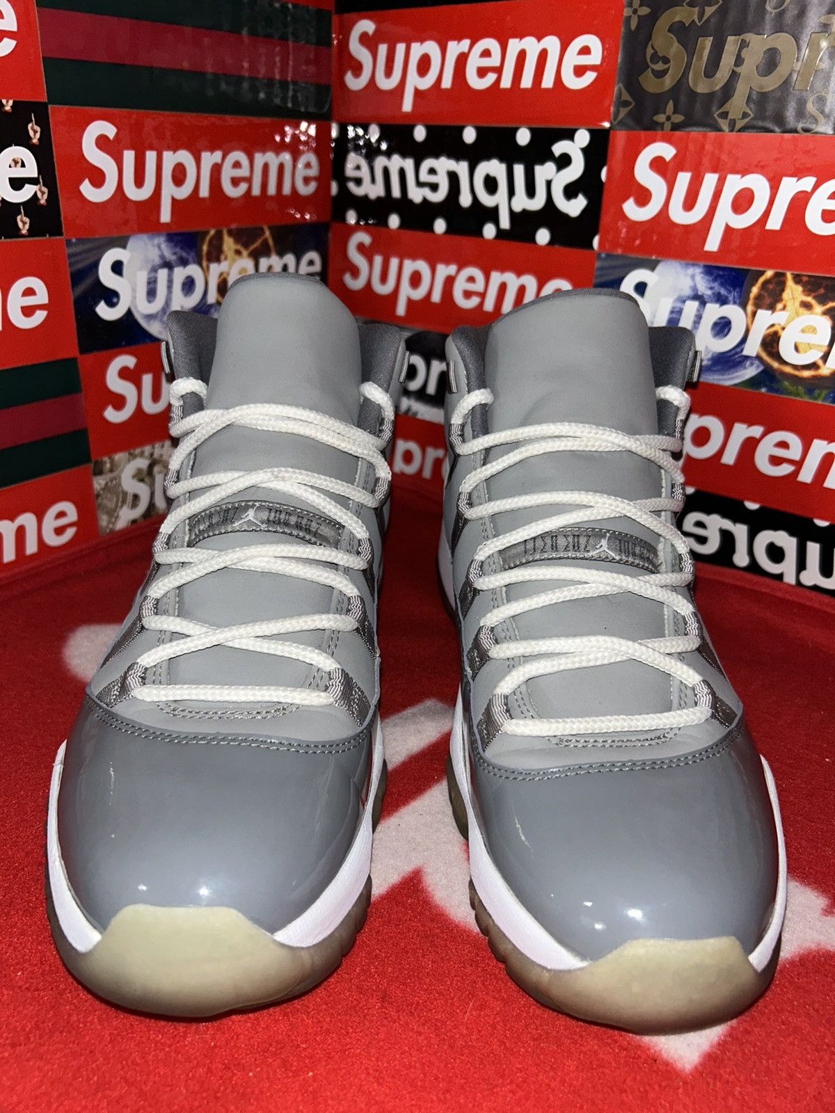 Jordan Brand Jordan 11 Retro Cool Grey (2010) 378037-001 size 12 with box Size US 12 / EU 45 - 2 Thumbnail