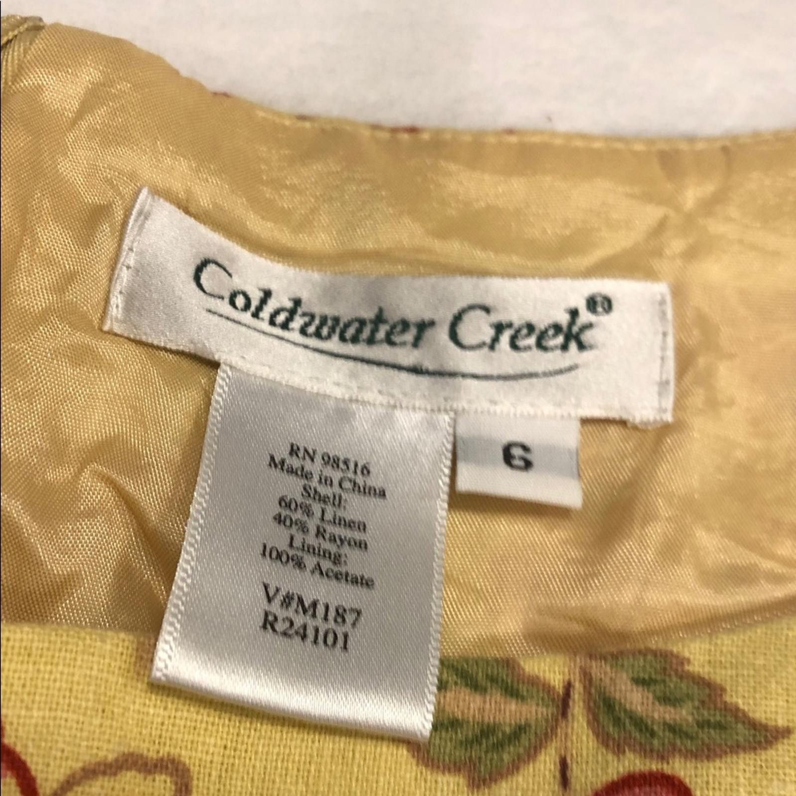 Coldwater Creek Coldwater Creek linen blend Floral long dress lined SZ 6 Size M / US 6-8 / IT 42-44 - 6 Thumbnail
