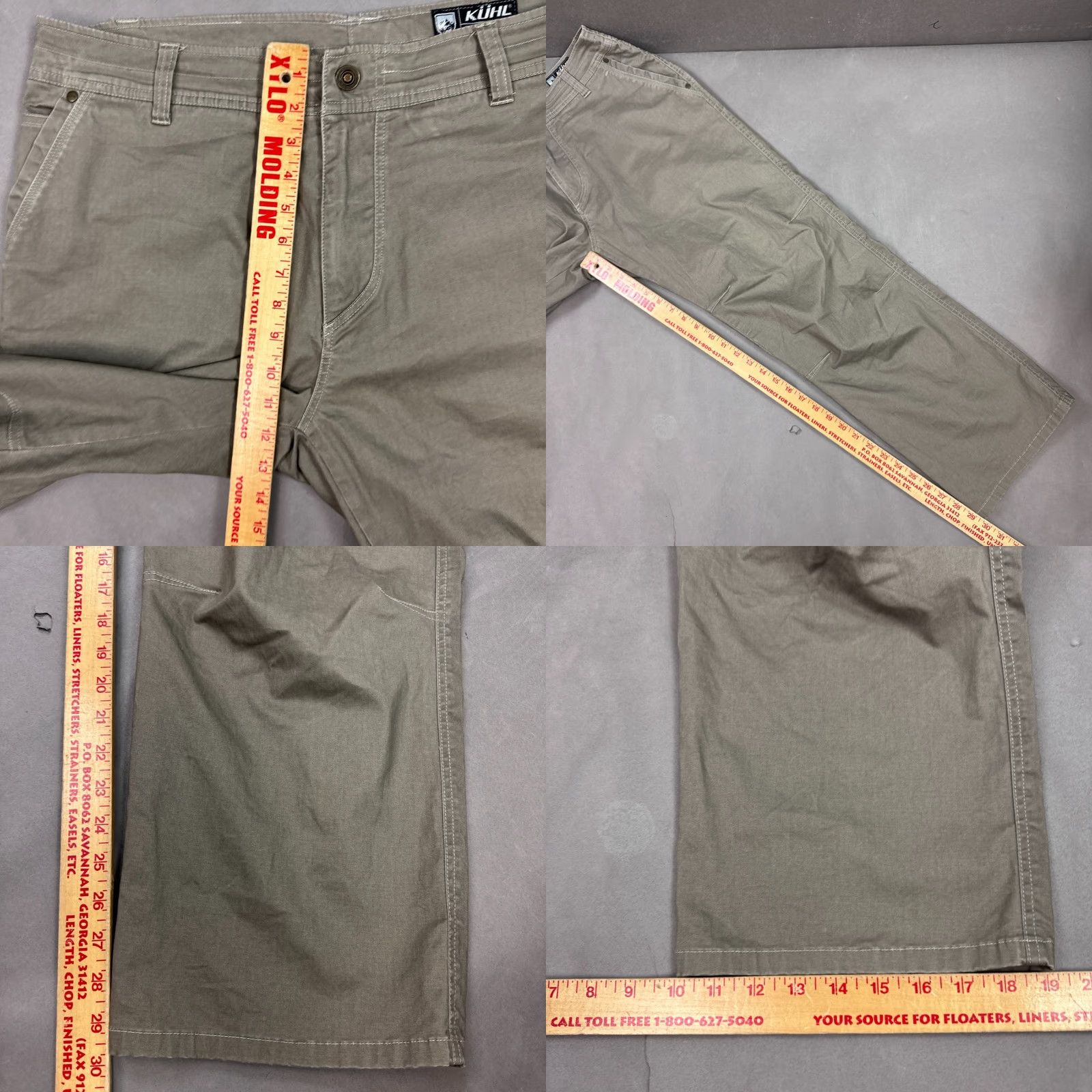 Vintage Kuhl Pants Mens 36x30 Brown Slackr Hiking Trail Camp Fish Chore Workwear Baggy Pants Size US 36 / EU 52 - 9 Thumbnail