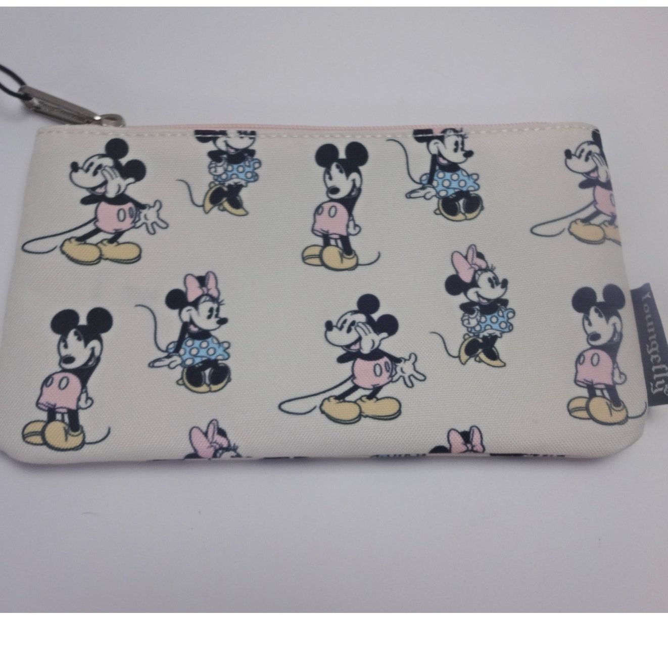 Disney Disney Loungefly Mickey Minnie Canvas Zip Pouch NWT Size ONE SIZE - 5 Thumbnail