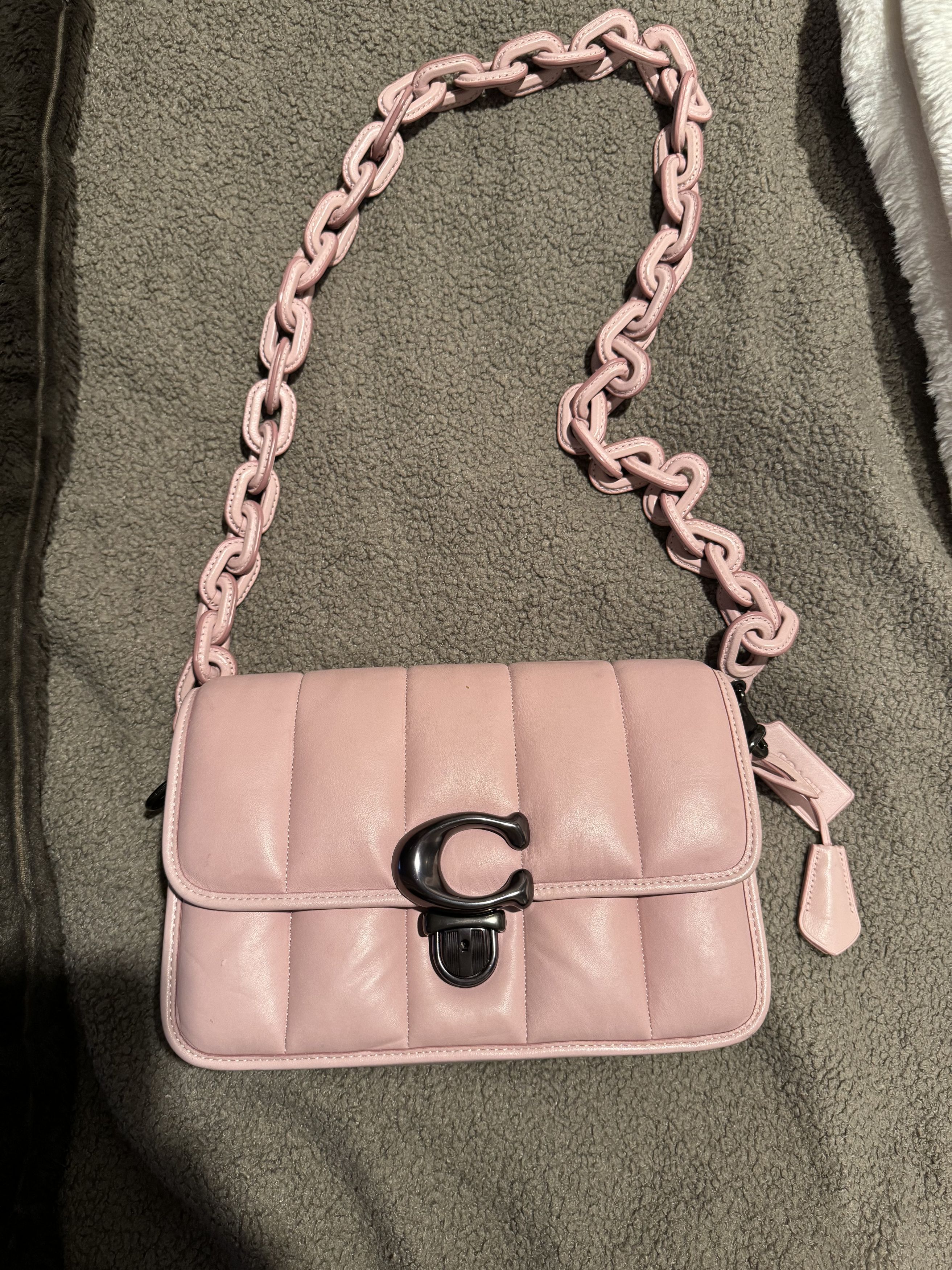 Coach Pink Quilted Studio Bag Size ONE SIZE - 1 Thumbnail