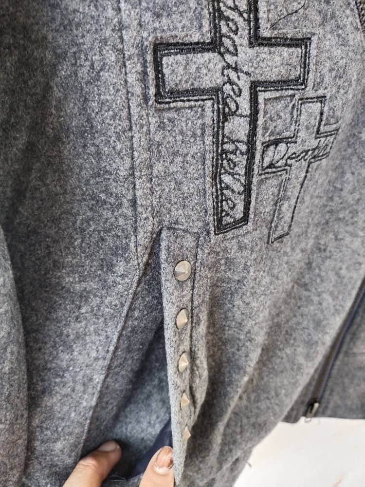 Japanese Brand vtg Wool Double Collar Ghost Of Harlem Wool Jacket Size US M / EU 48-50 / 2 - 2 Thumbnail