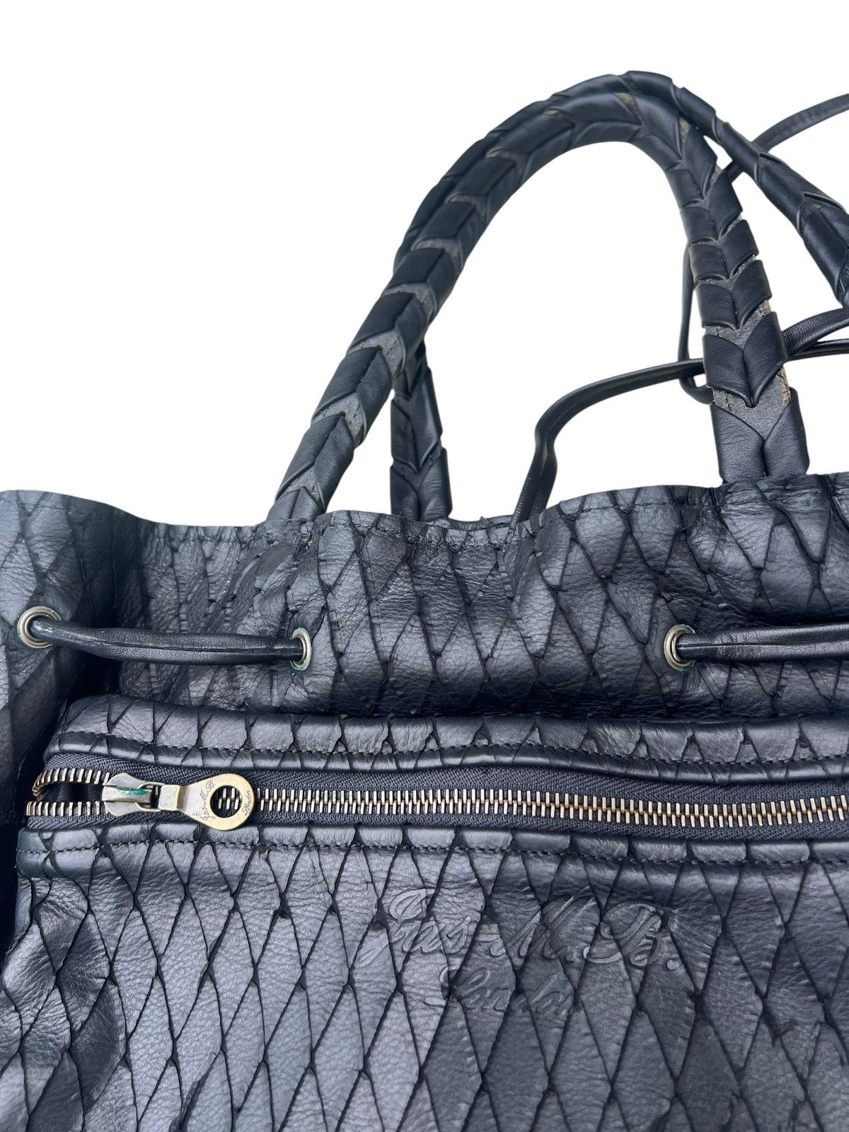 Jas MB Jas M.B. Hand Made in England Distressed Leather Huge Bag Size ONE SIZE - 21 Thumbnail