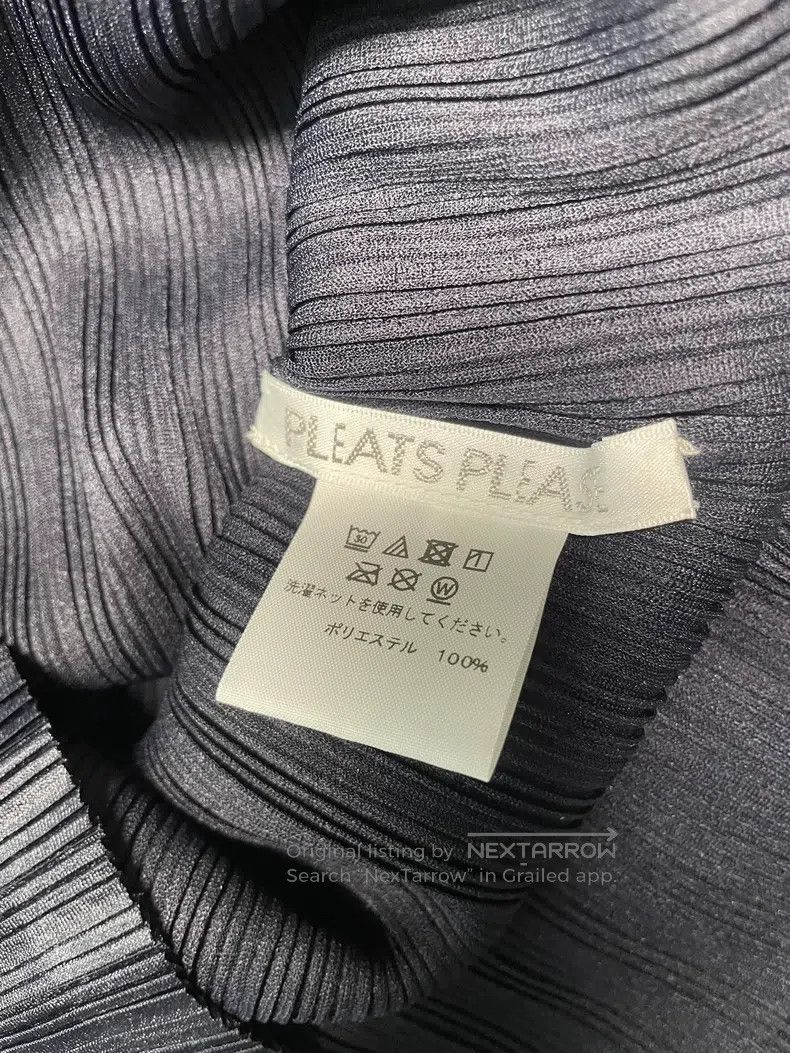 Issey Miyake Issey Miyake Dark Blue Ribbed Crew Neck Top Size L / US 10 / IT 46 - 6 Thumbnail