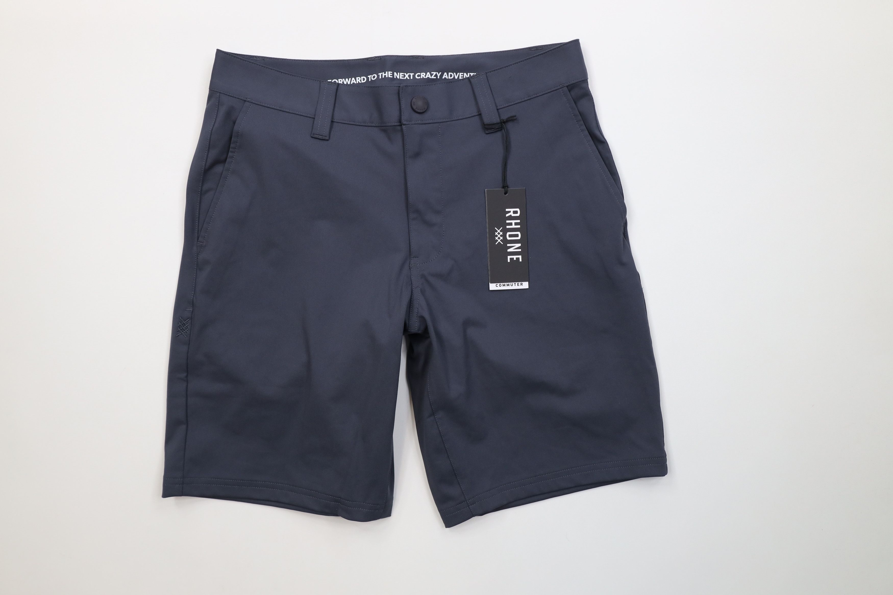 Rhone New Rhone Above Knee 9" Commuter Chino Shorts Iron Gray Size US 28 / EU 44 - 1 Thumbnail