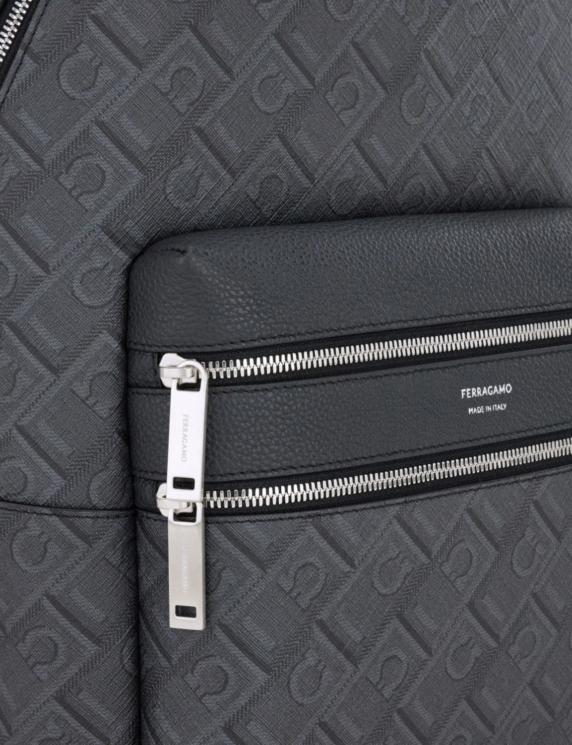 Salvatore Ferragamo Ferragamo Monogram backpack Black/Grey Size ONE SIZE - 3 Thumbnail