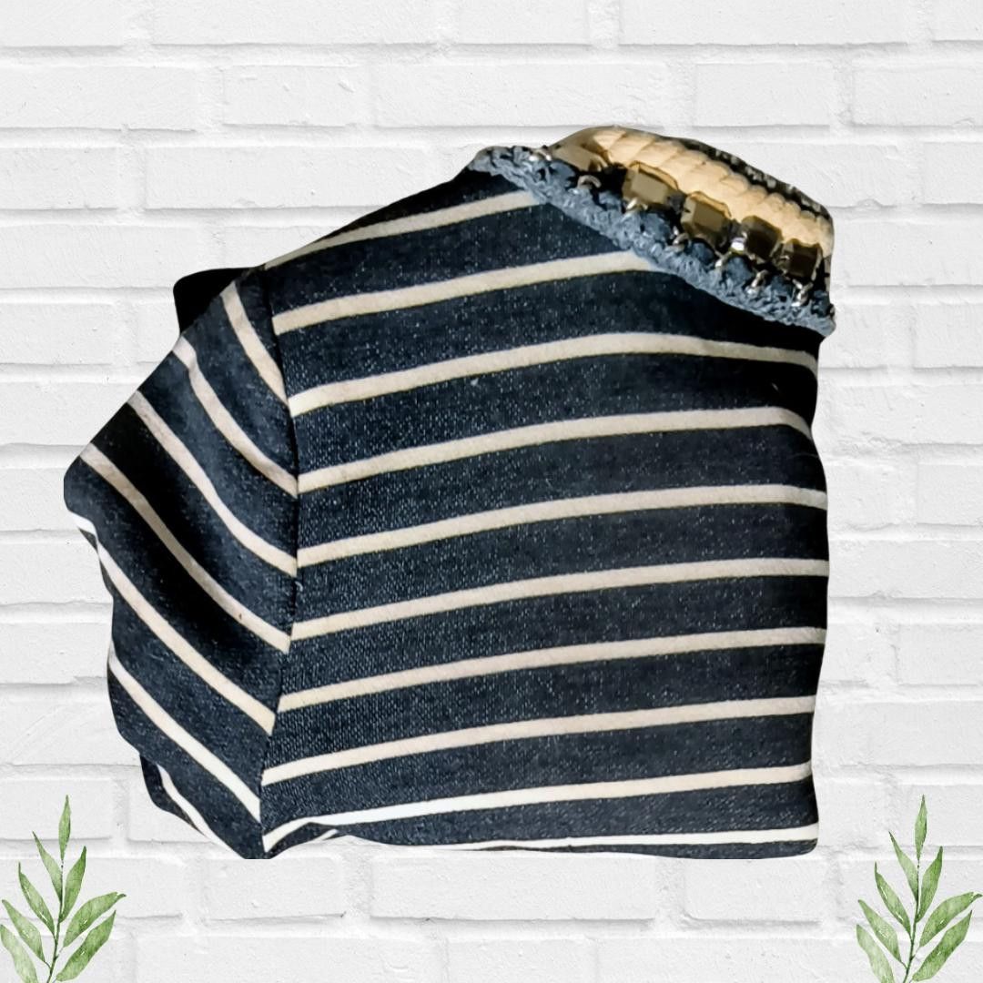 Designer Boston Proper Women's Striped Chain Jewel Blazer Size 8 Size M / US 6-8 / IT 42-44 - 10 Thumbnail