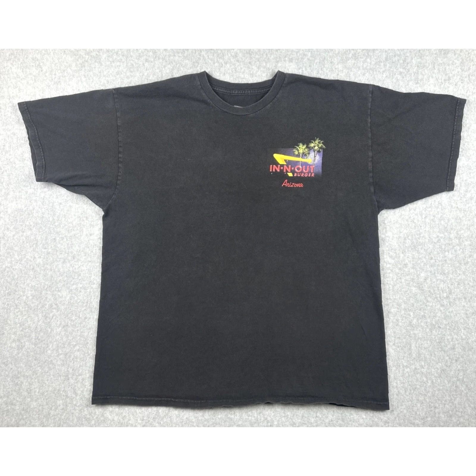 Vintage In-N-Out Burger T-Shirt Black XL Crew Neck Men Short Sleeve 2010 Graphic Print Tee Size US XL / EU 56 / 4 - 2 Thumbnail