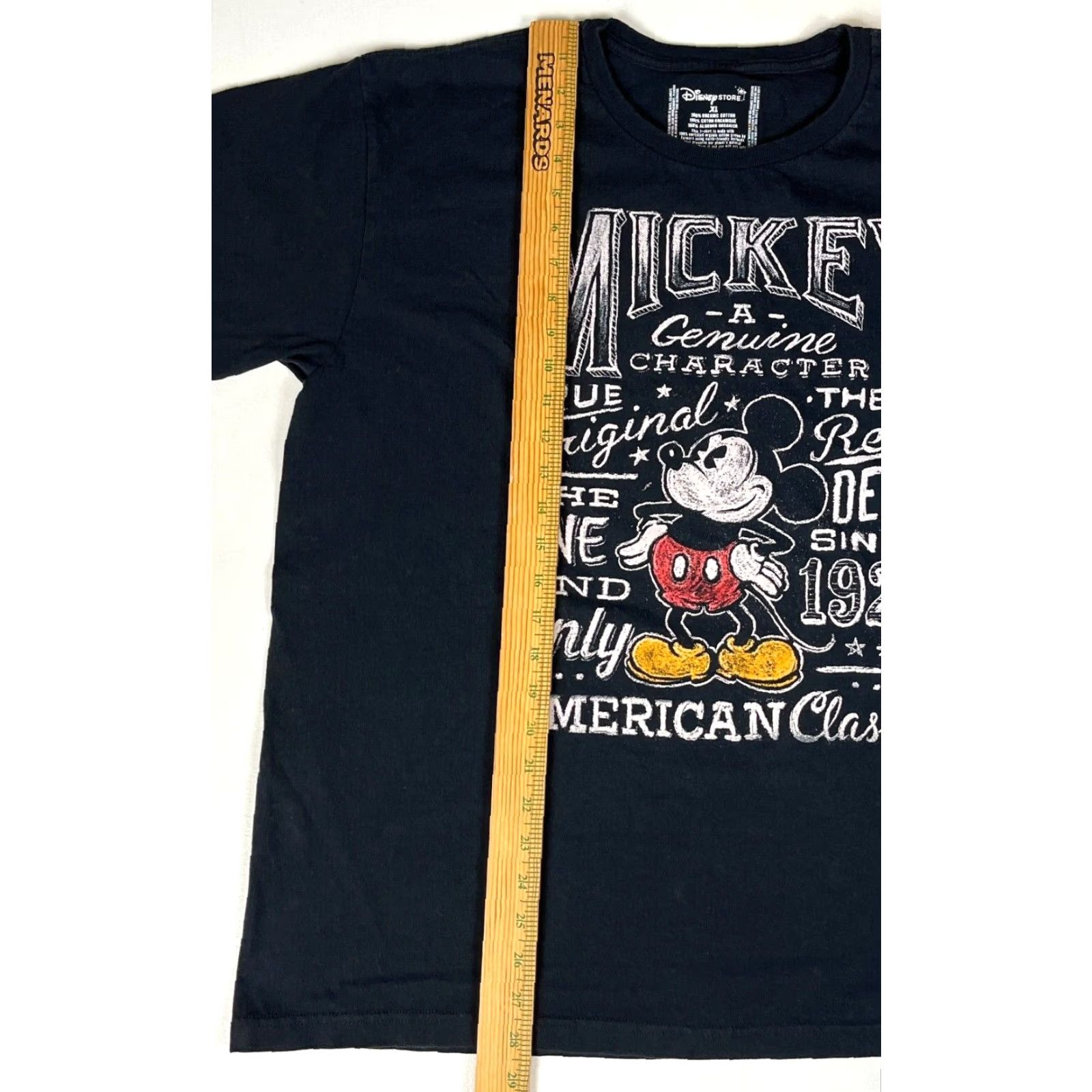 Disney Disney Store Mickey Mouse T-Shirt Men’s XL Organic Cotton Black Crew Neck Short Sleeve Adult Regular Shirt Size US XL / EU 56 / 4 - 5 Thumbnail