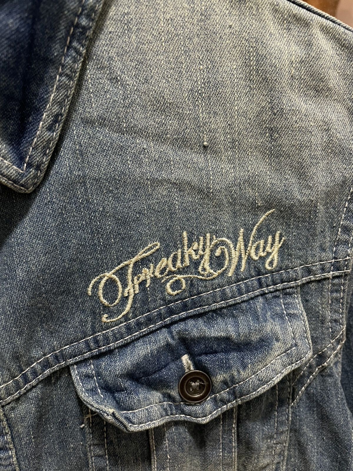 In The Attic In the Attic Japan Wash Denim Metal Button Up Shirt Size US M / EU 48-50 / 2 - 9 Thumbnail