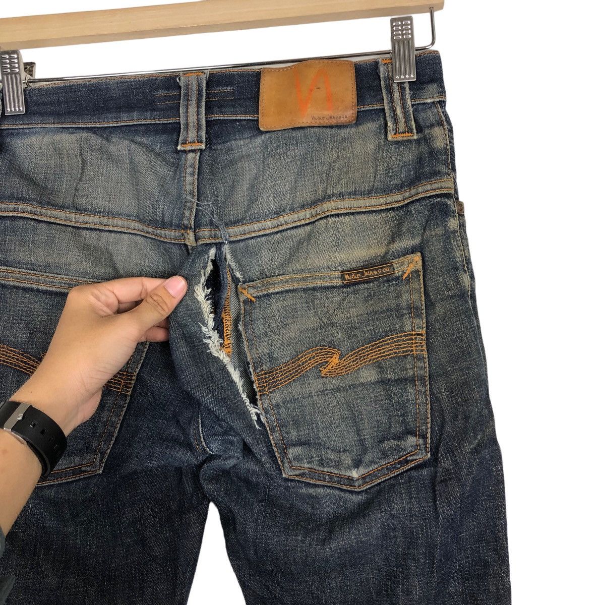 Nudie Jeans 🔥RARE PUNK STYLE DISTRESSED DENIM JEANS NUDIE JEANS Size US 26 / EU 42 - 11 Thumbnail