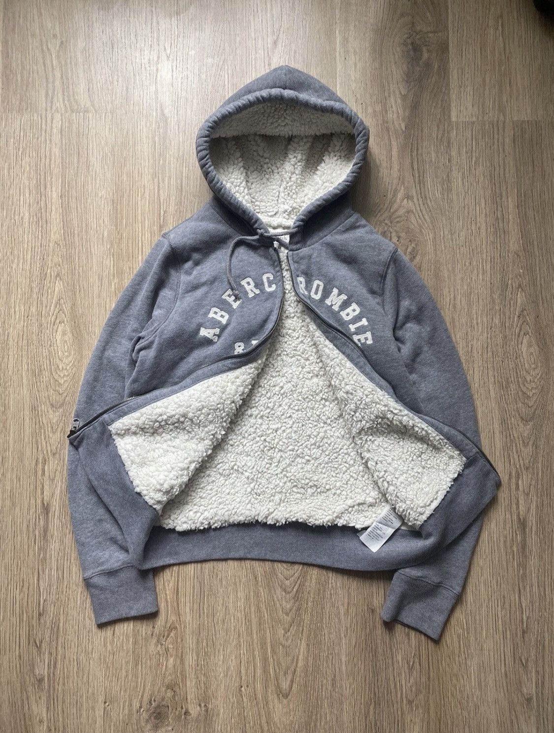 Abercrombie & Fitch ABERCROMBIE FAUXFUR ZIPPER HOODIE JAPANESE I6W9 LGB STYLE Size US M / EU 48-50 / 2 - 2 Thumbnail