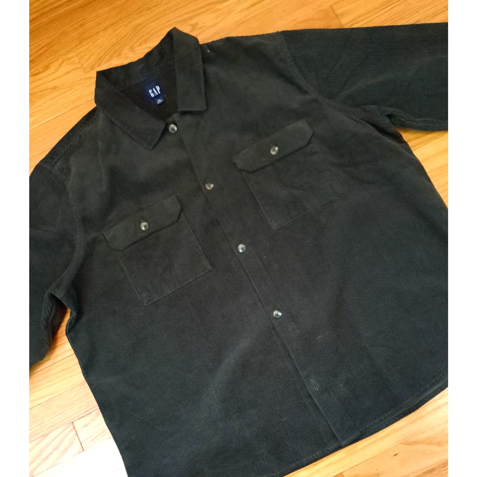 Gap VINTAGE Gap Brown Outdoor Full Button Heavy Cotton 3XL Shirt Corduroy Mens Long Sleeve Button-Up Size US XXL / EU 58 / 5 - 2 Thumbnail