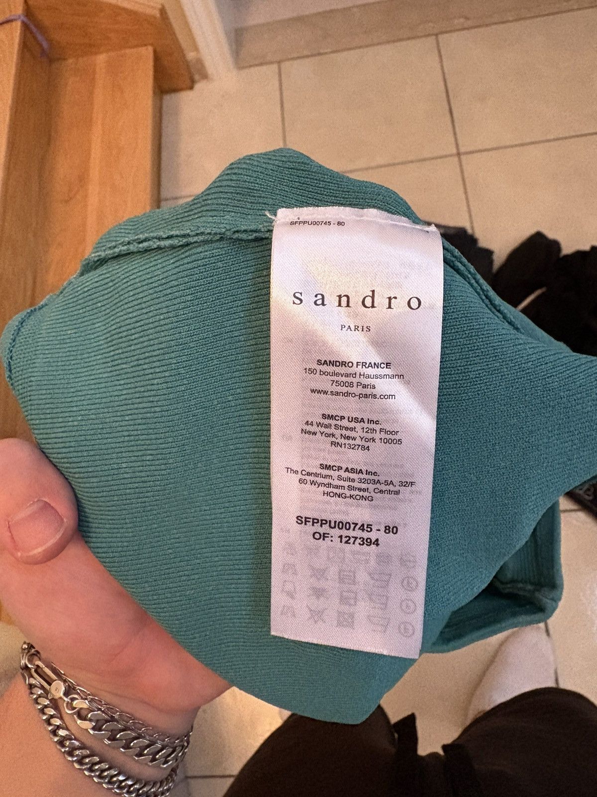 Sandro Sandro cropped tank top with pearls Size XS / US 0-2 / IT 36-38 - 4 Thumbnail