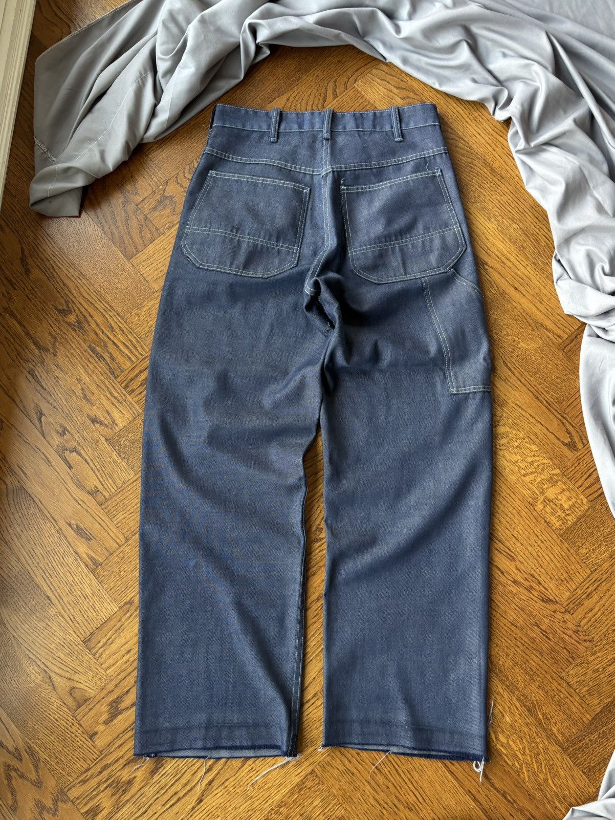 Levi's × Sears × Vintage Vintage Sears Toughskins 1970s Carpenter Jean Darkwash Perma Size US 30 / EU 46 - 4 Thumbnail