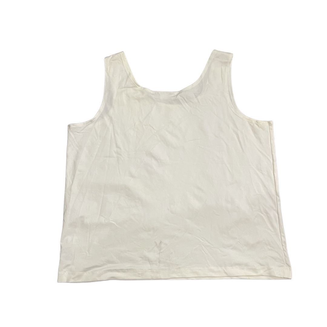Avenue Avenue Off White Tank Top Blouse SZ 22/24 Casual Comfort Size 3XL / US 20-22 - 2 Thumbnail