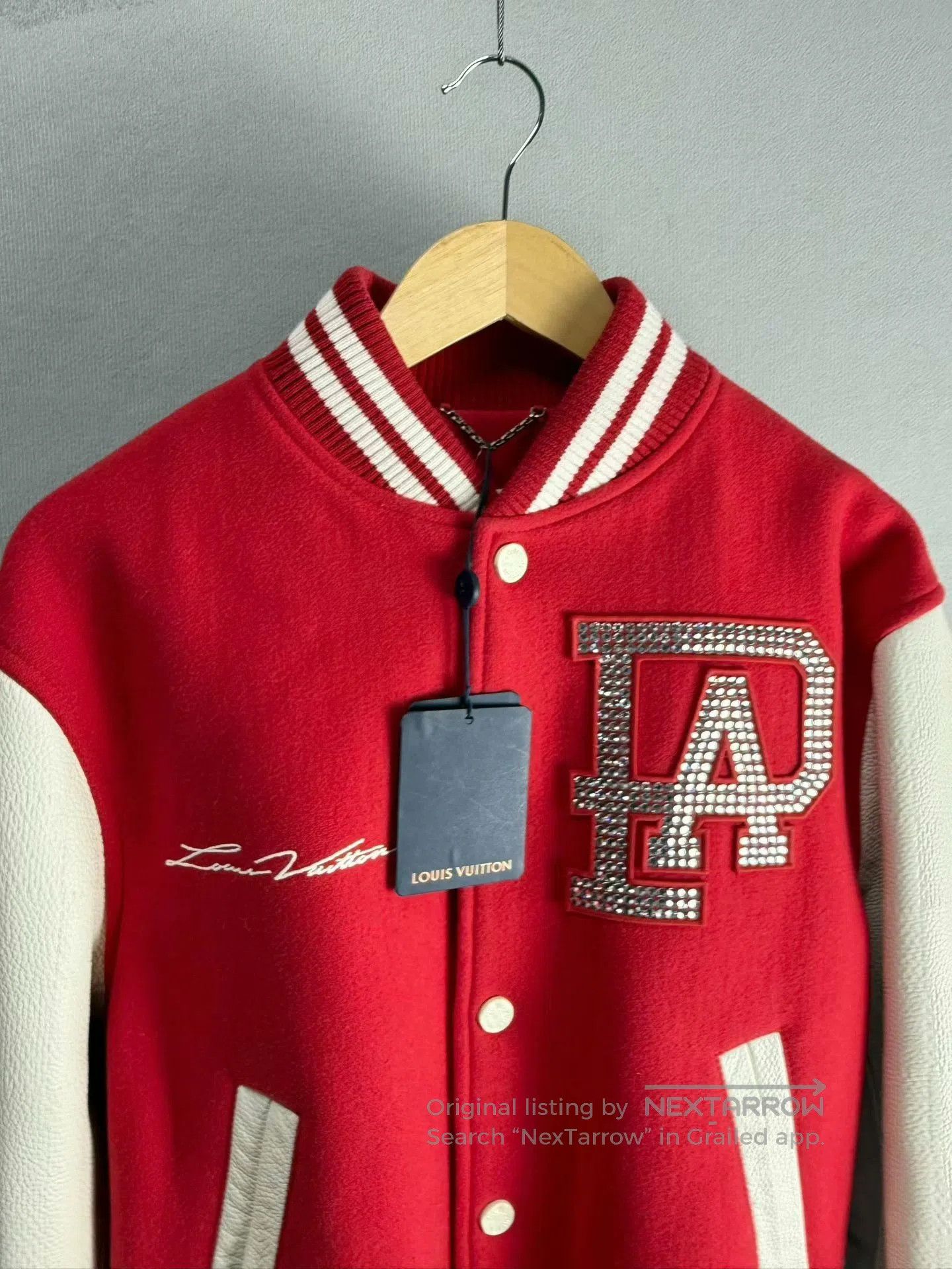 Louis Vuitton louis vuitton red and white baseball jacket. Size US L / EU 52-54 / 3 - 2 Thumbnail