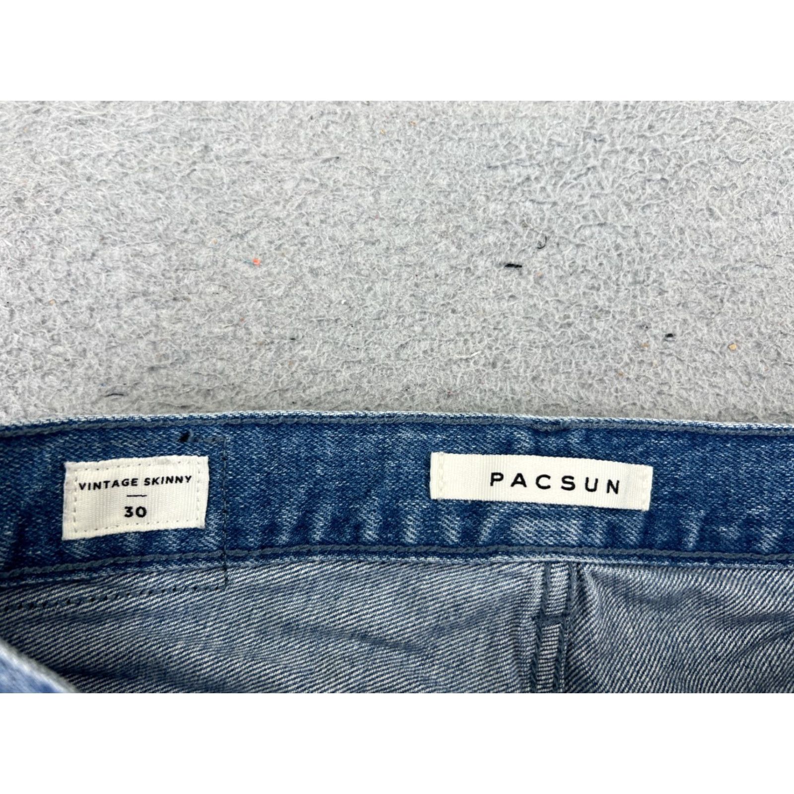 Pacsun Pacsun Women's Denim Cut-Off Shorts Size 30 Blue Check Pattern Cotton Blend 5-Inch Inseam Regular Fit Size 30" / US 8 / IT 44 - 7 Thumbnail