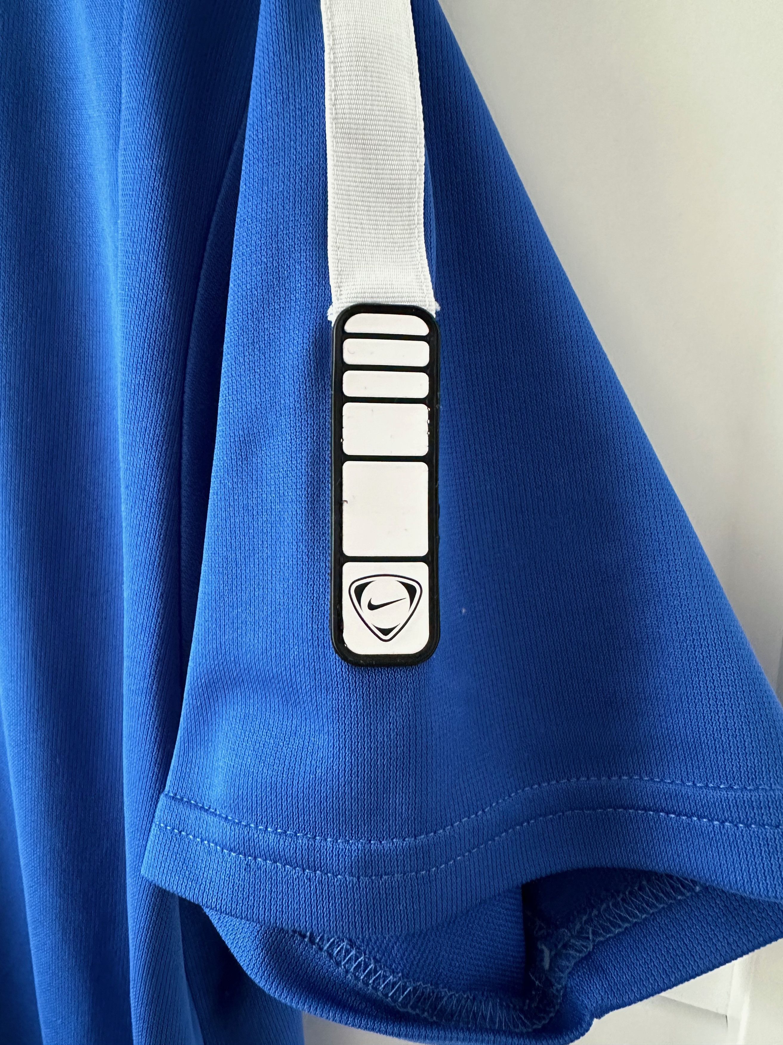 Nike × Vintage 00's NIKE Centr logo tiempo blue jersey shirt Size US M / EU 48-50 / 2 - 4 Thumbnail
