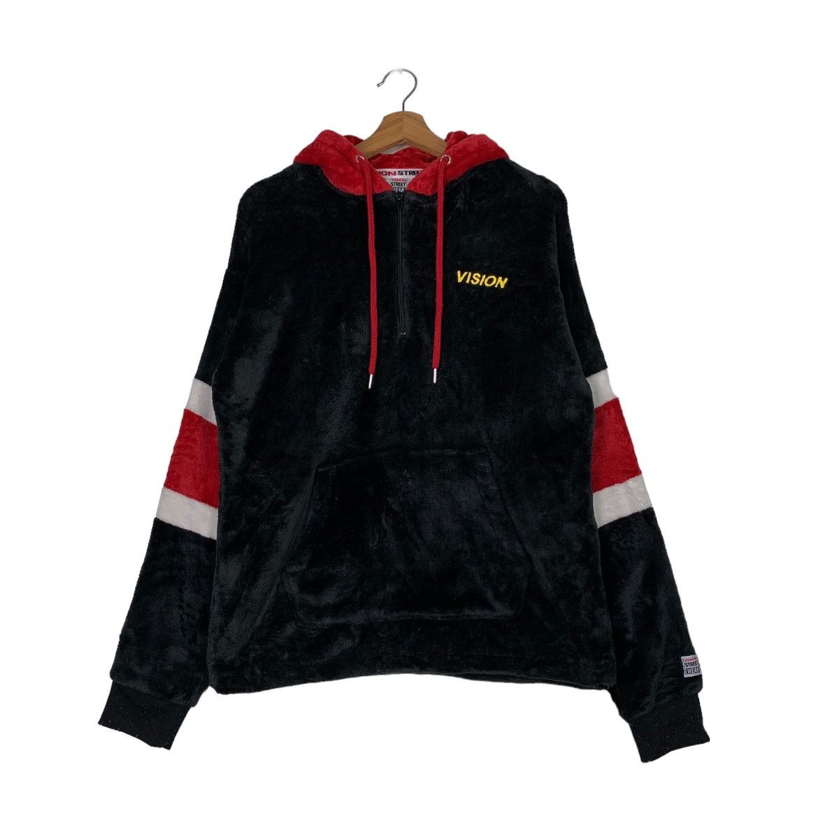 Vision Streetwear VISION STREETWEAR HALF ZIP FLEECE PULLOVER HODDIES #0128-C7 Size US M / EU 48-50 / 2 - 1 Thumbnail