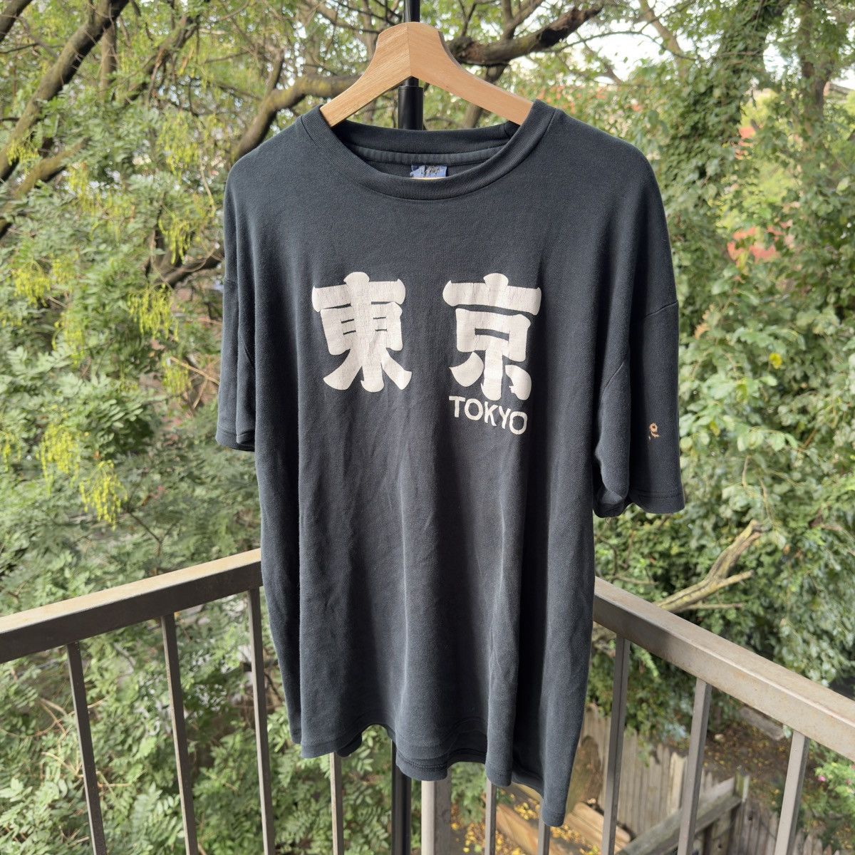 Tokyo Thrashed Faded Distressed Shirt ERD Grunge Chrome