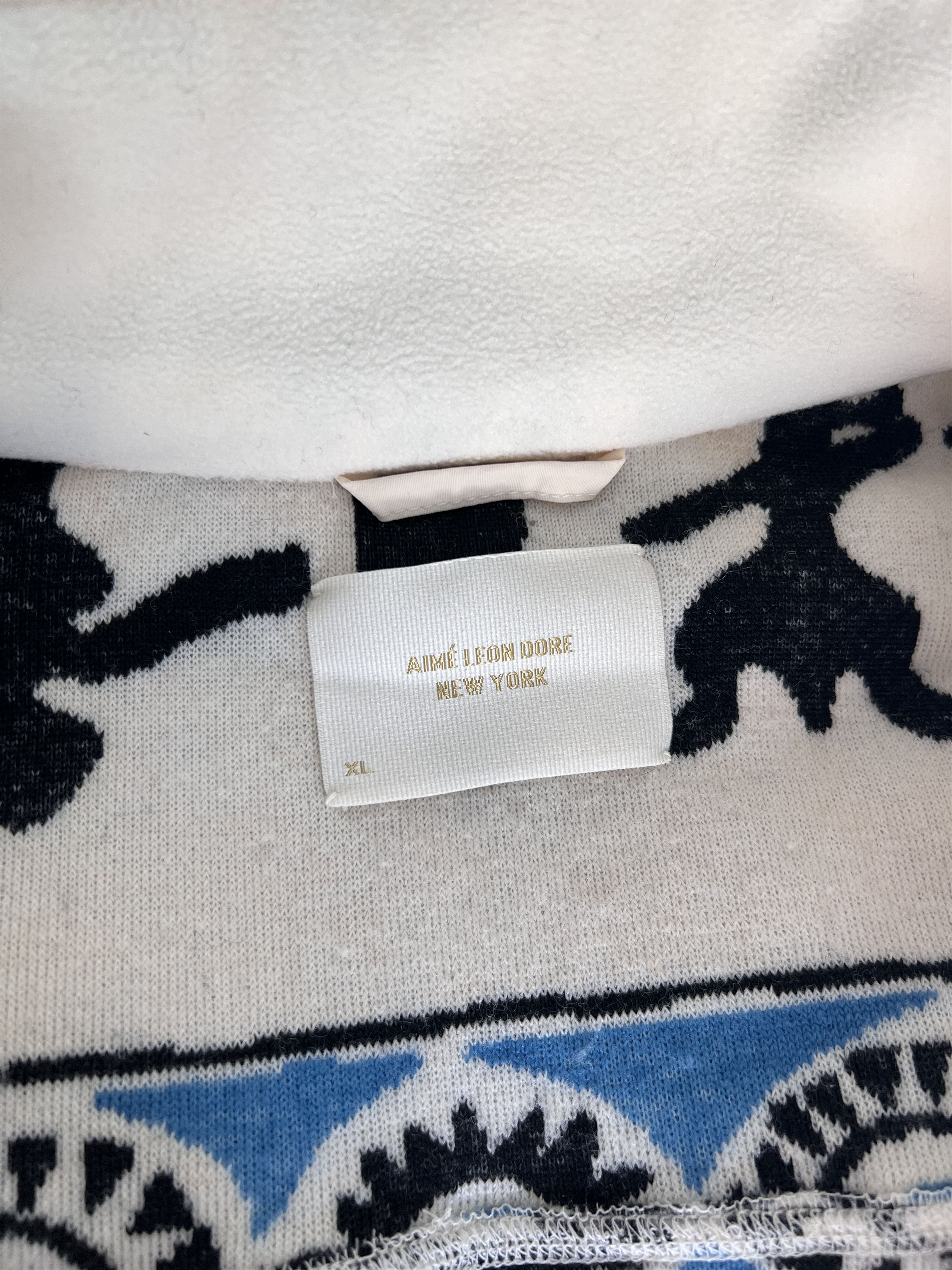 Aime Leon Dore Aime Leon Dore Heritage Fleece Jacket in Cream Size US XL / EU 56 / 4 - 8 Thumbnail