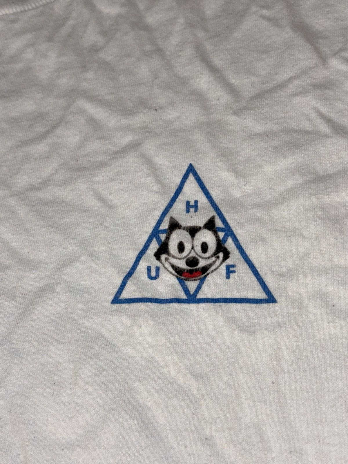 Huf HUF X Felix The Cat Small Chest Back Graphic White T-Shirt Size US M / EU 48-50 / 2 - 2 Thumbnail