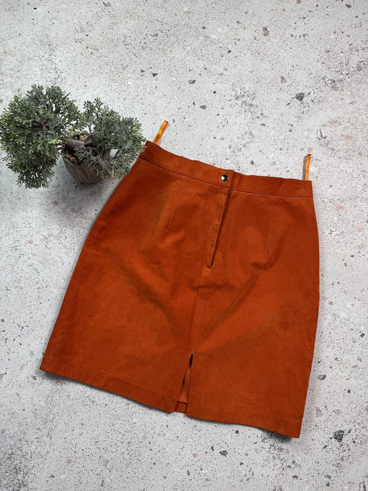 Avant Garde If Six Was Nine Vintage Vintage 90s Avant Garde Y2K Classic Women Mini Skirt Orange Grailed