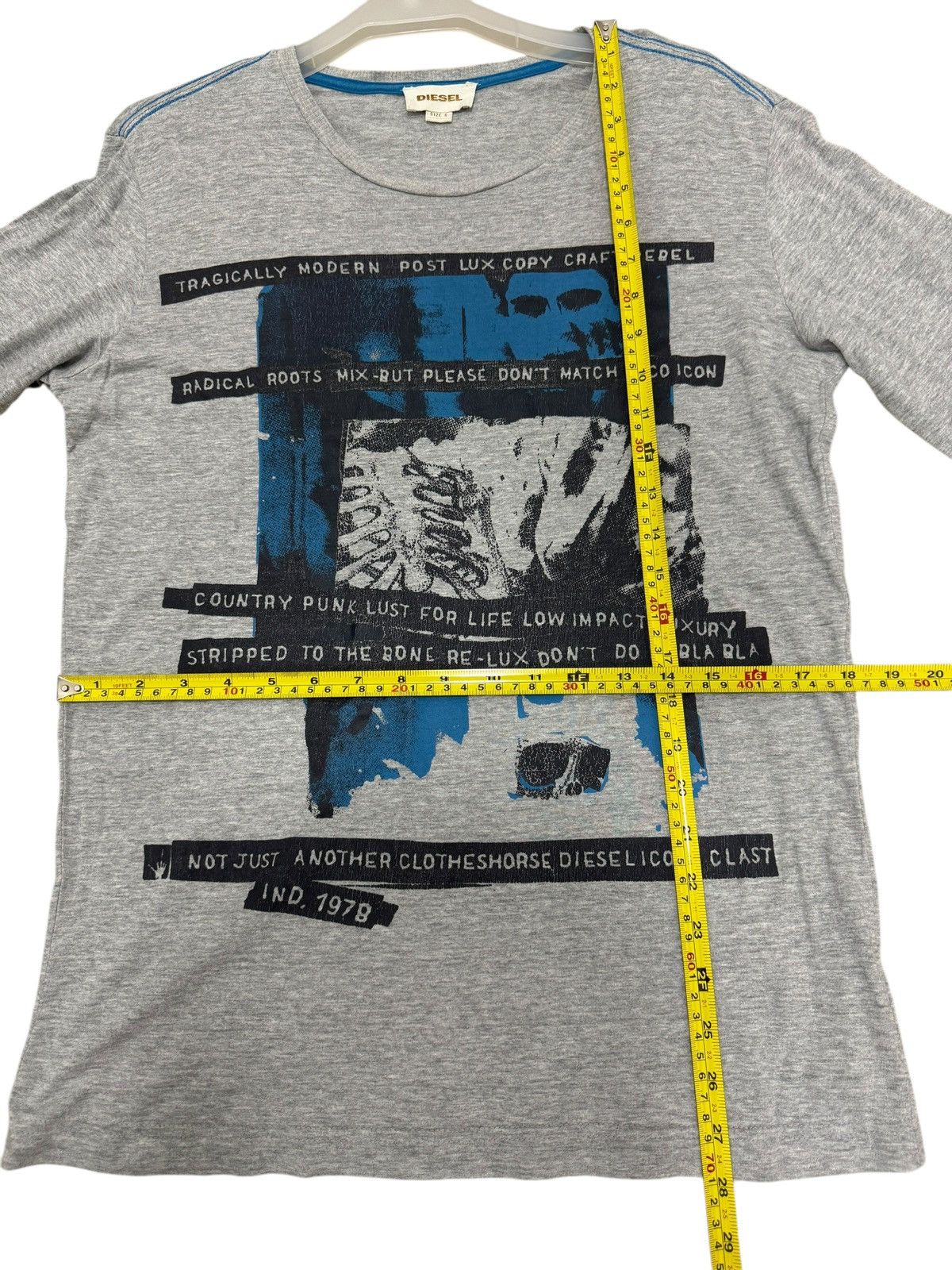 Designer × Diesel × Seditionaries 00s ARCHIVE DIESEL LONG SLEEVE 1978 REBEL PUNK CLOTHING Size US S / EU 44-46 / 1 - 4 Thumbnail