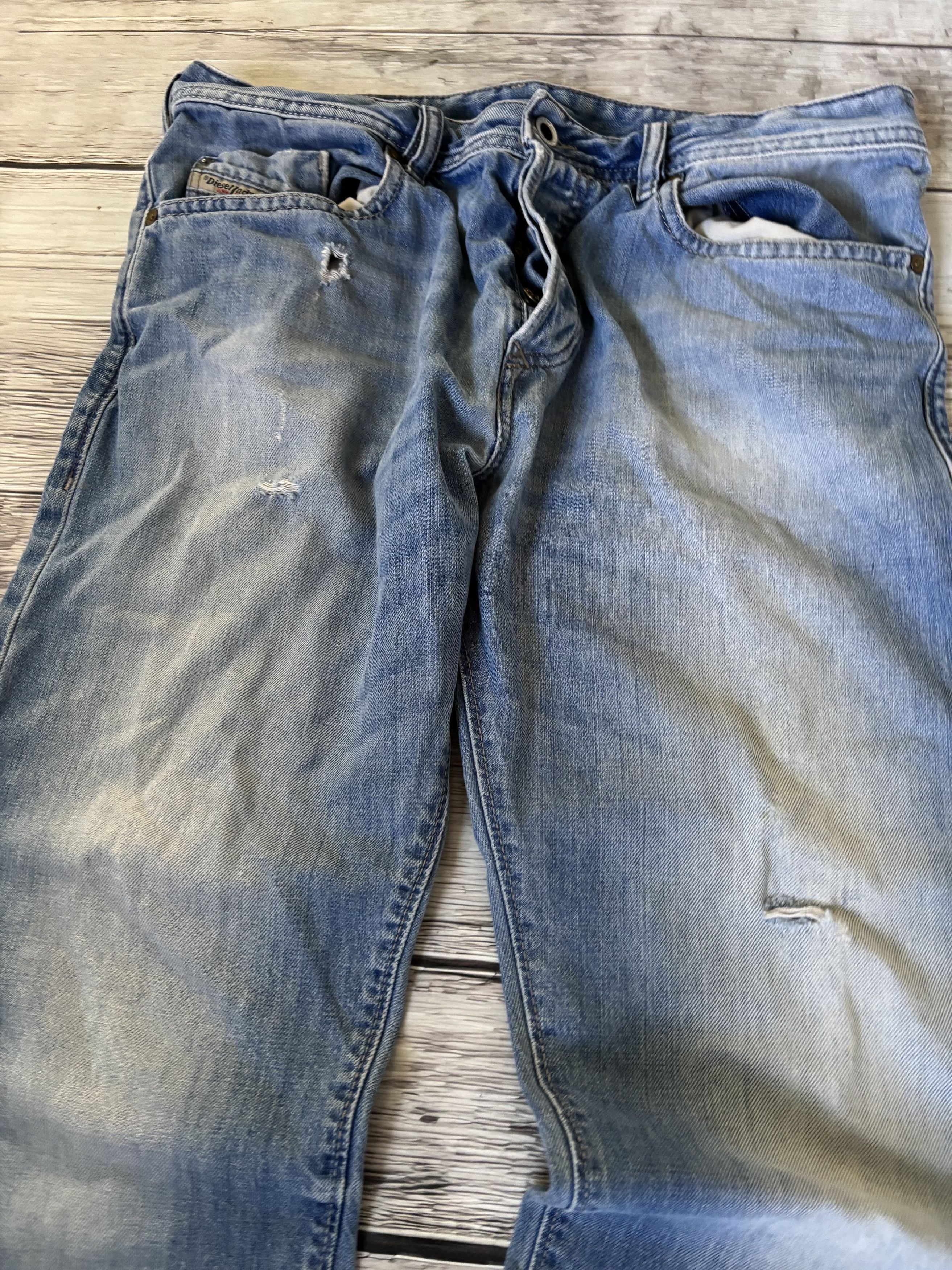 Japanese Brand 💥 JUNYA WATANABE BALENCIAGA STYLE DISTRESSED JEANS y2k Size US 32 / EU 48 - 2 Thumbnail