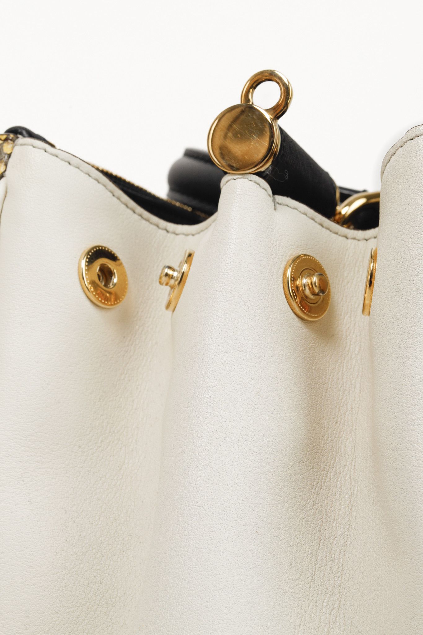 Dolce & Gabbana Dolce & Gabbana Yellow Python Cream Leather Miss Sicily Tote Size ONE SIZE - 11 Thumbnail