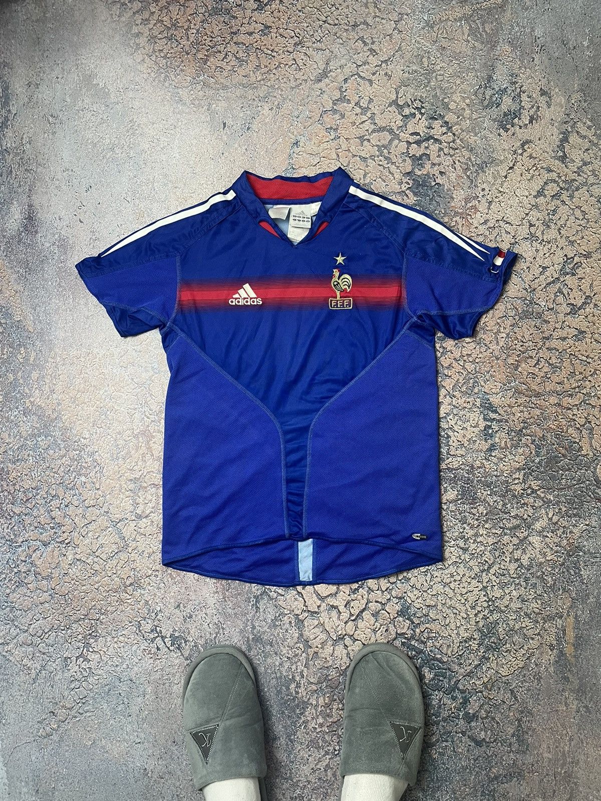 Adidas Adidas France 2004 2006 home soccer jersey football shirt Grailed