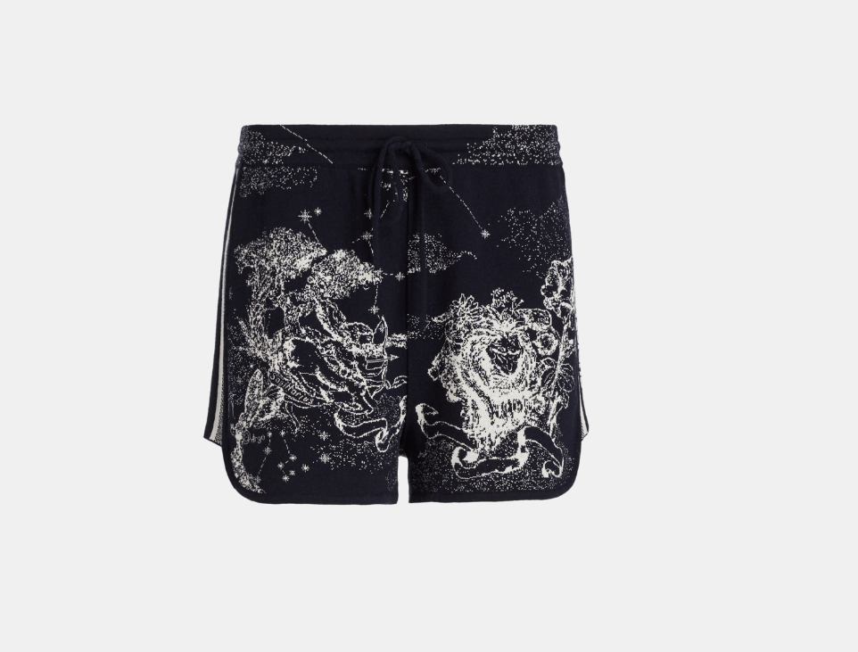 image of Dior O1W1Db10224 Chez Moi Shorts In Blue, Women's (Size 32)