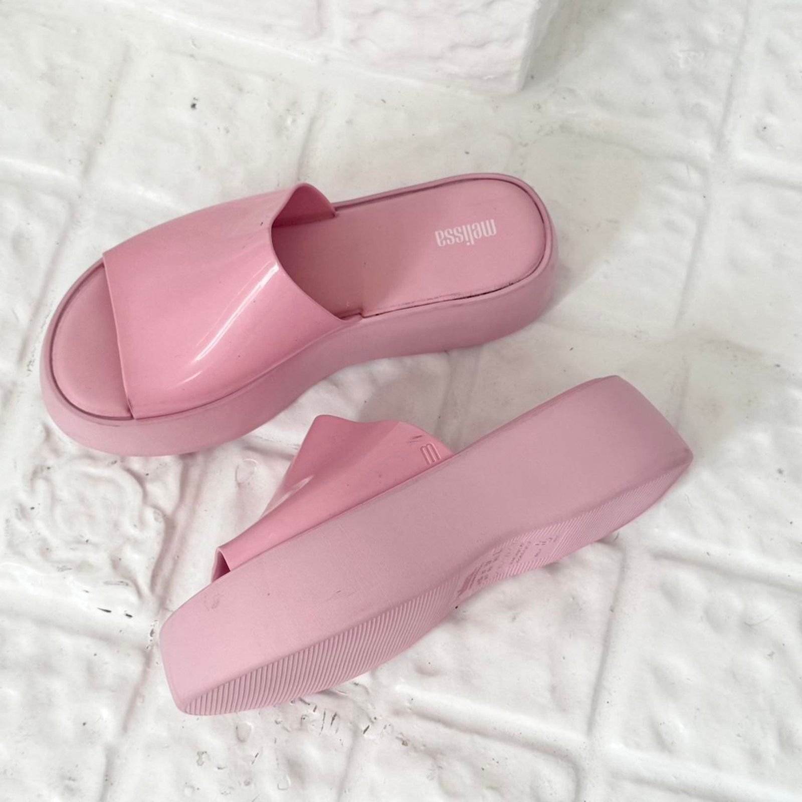 Melissa NEW melissa Becky pink platform slide sandals ✧ Size US 8 / IT 38 - 6 Thumbnail