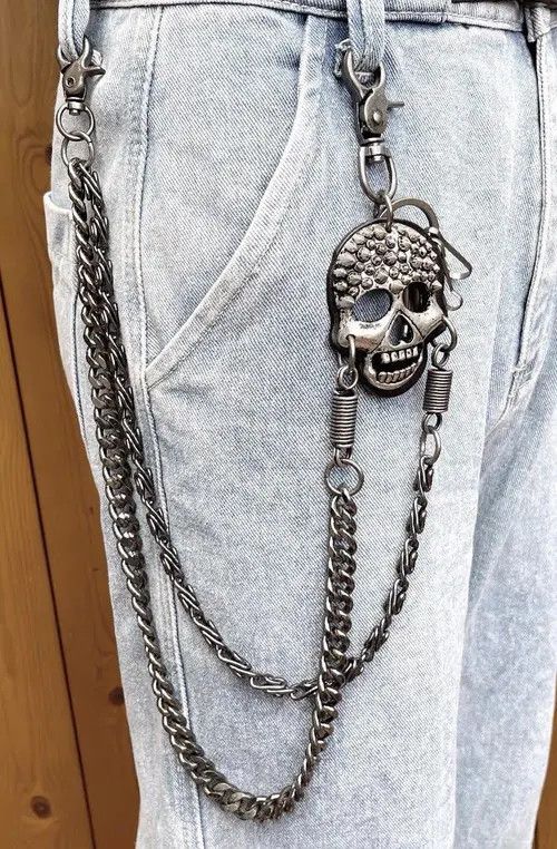 VIBE Gothic Skull Wallet Chain Size ONE SIZE - 3 Thumbnail